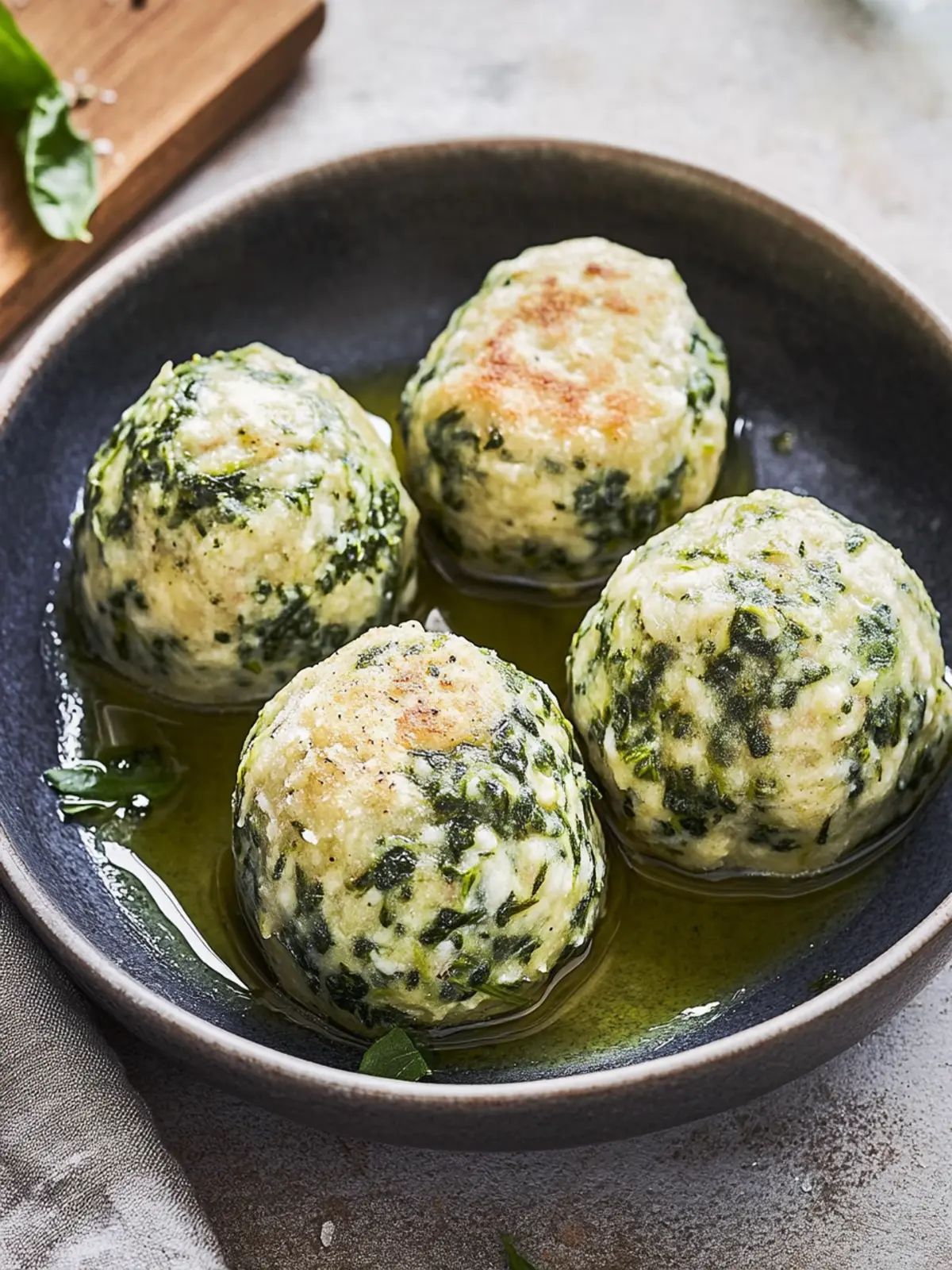 Südtiroler Spinatknödel
