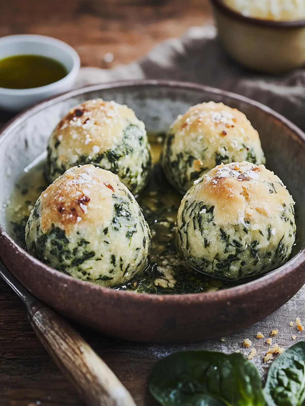 Südtiroler Spinatknödel