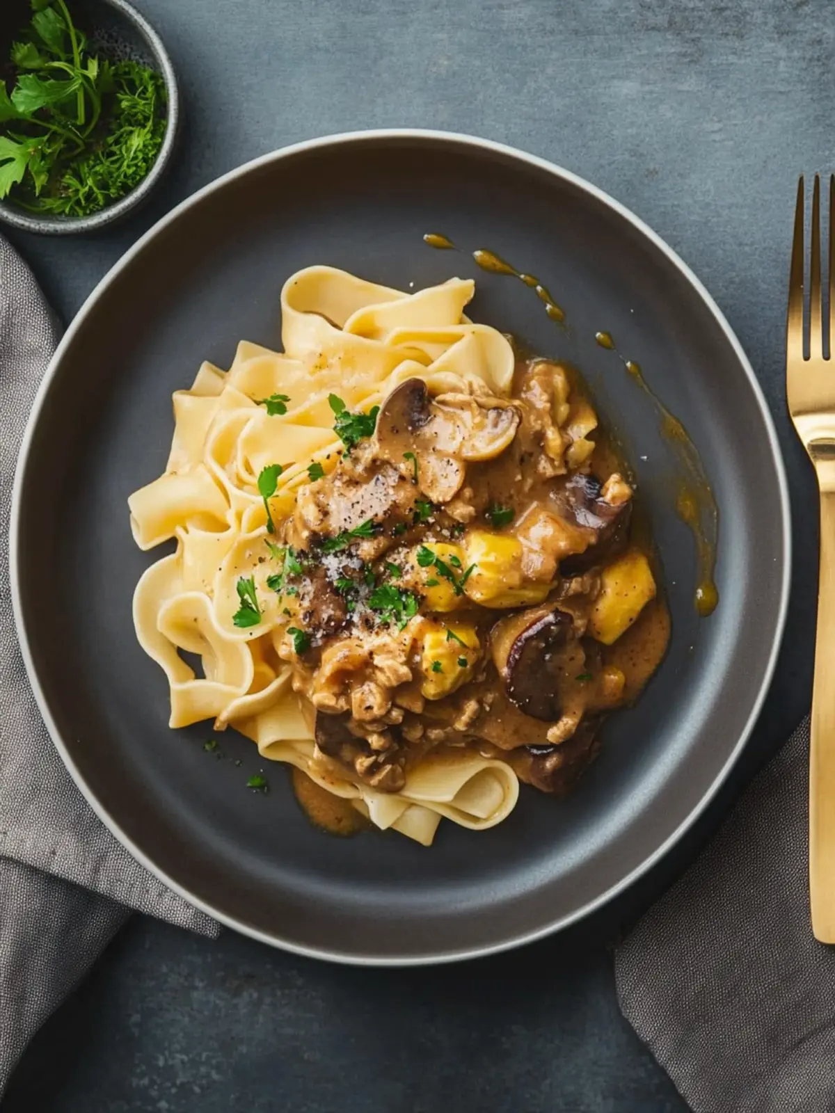 Veganes Stroganoff