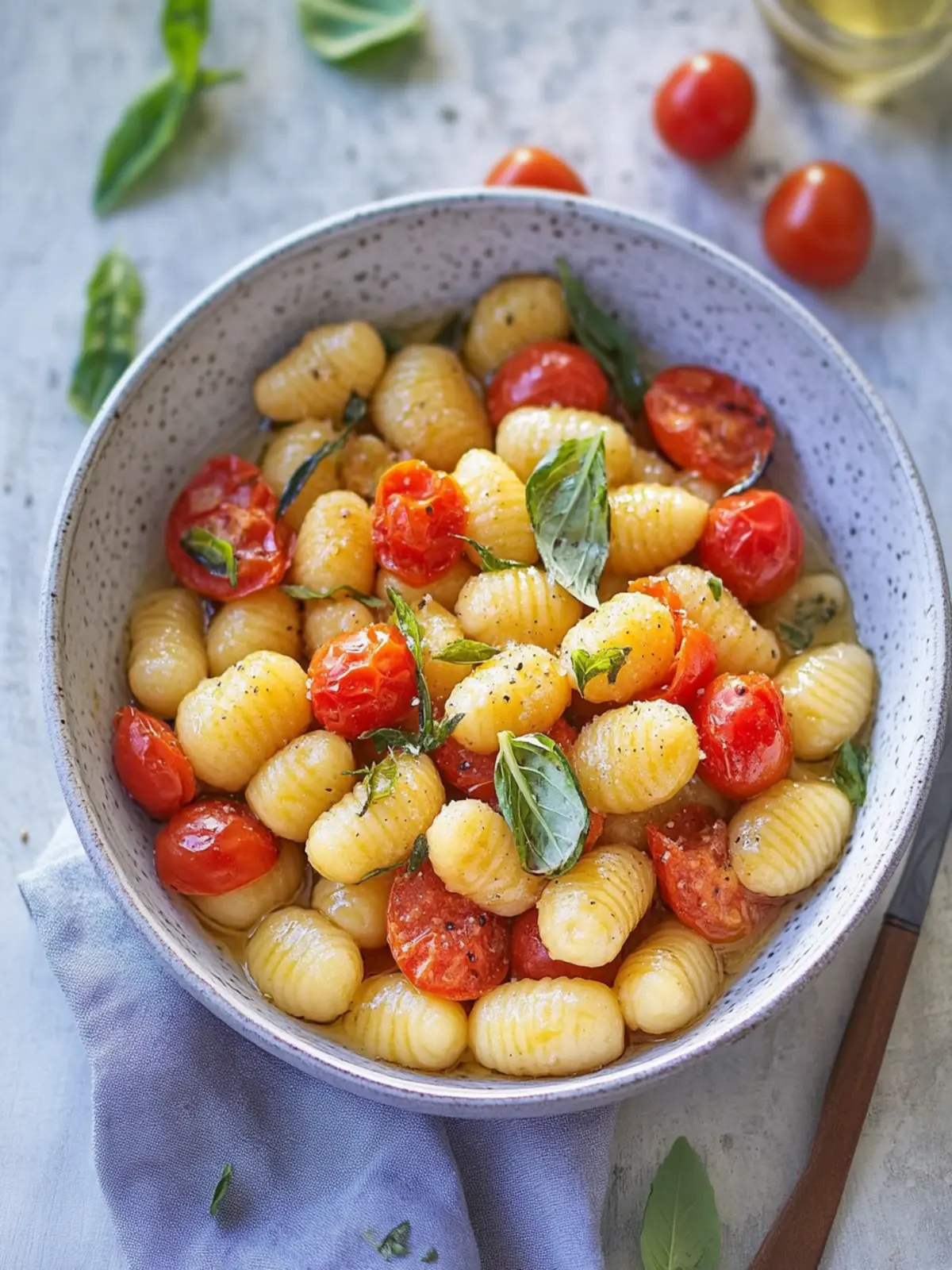 Quick Gnocchi with Oven Tomatoes