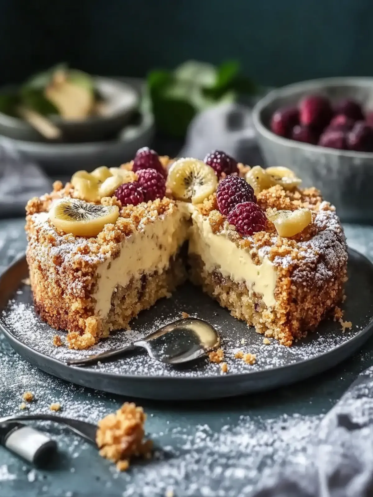 Walnuss-Zwetschgenkuchen mit Zimt-Streuseln Rezept