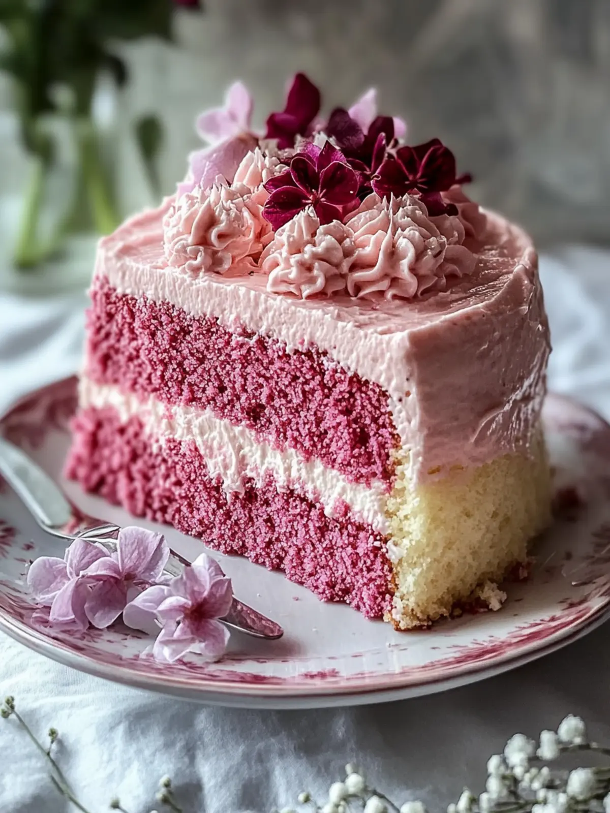 Muttertags Pink Samt Kuchen