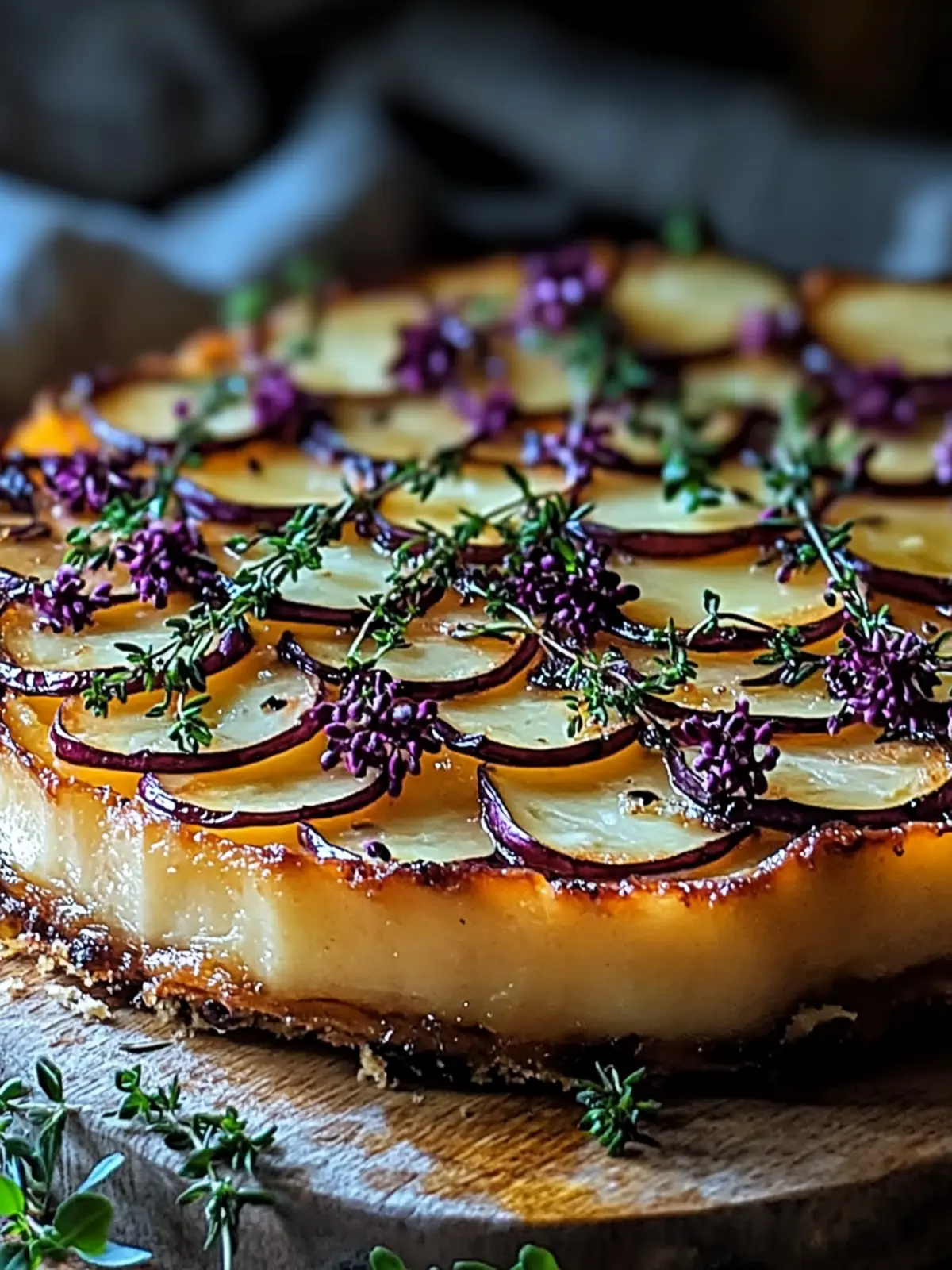 Crispy Balsamic-Thyme Potato Tart Delight