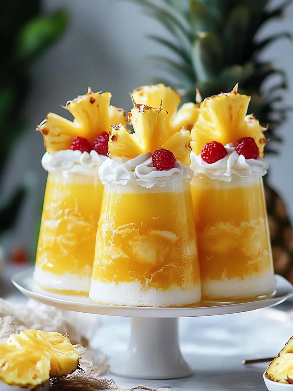 Ananas-Upside-Down-Kuchen-Getränk