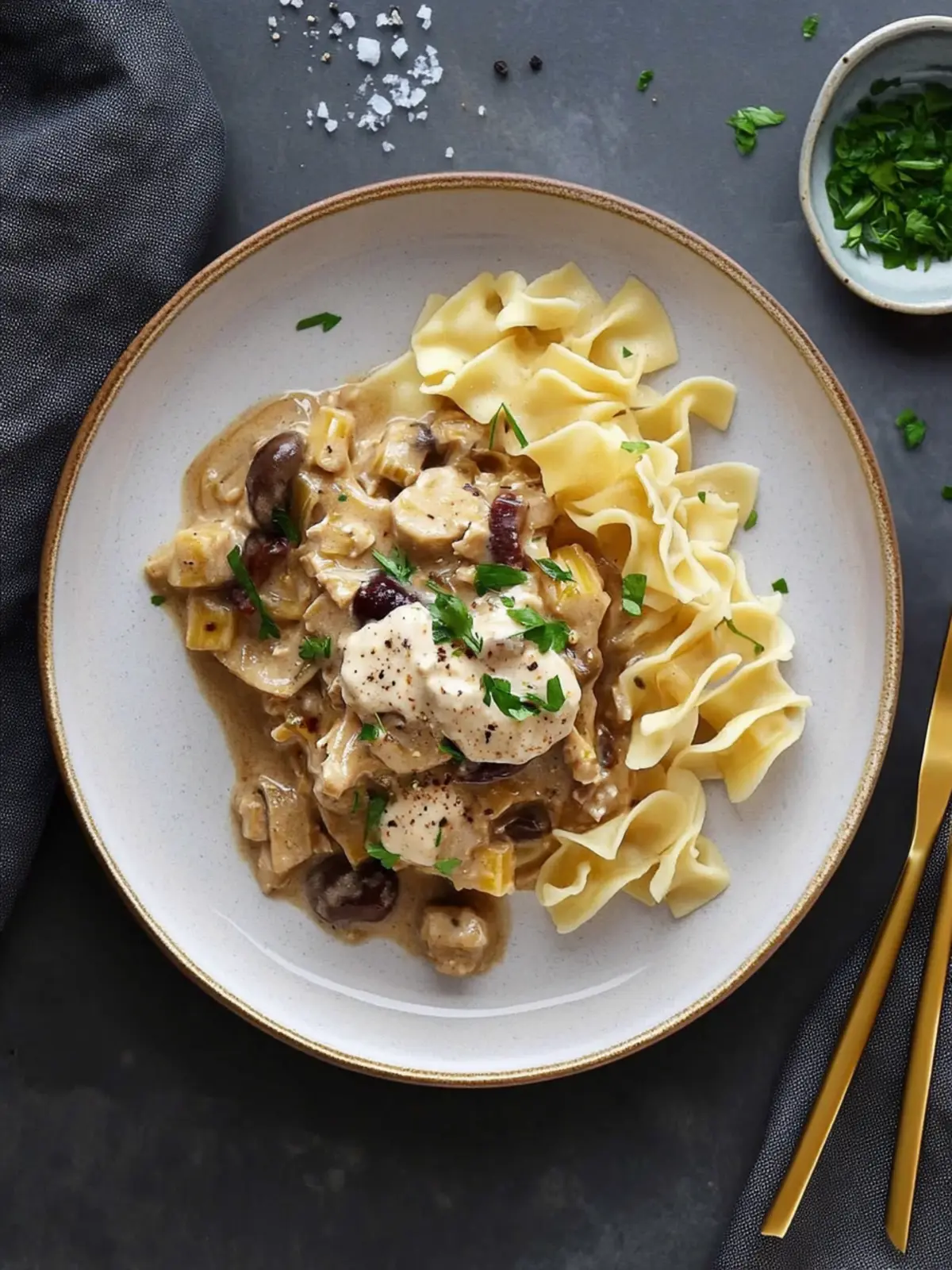Veganes Stroganoff