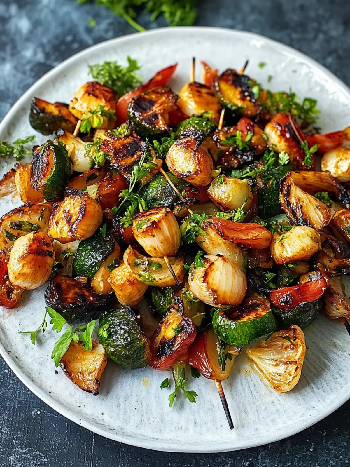 Gegrillte Rosenkohl mit Pfifferlingen