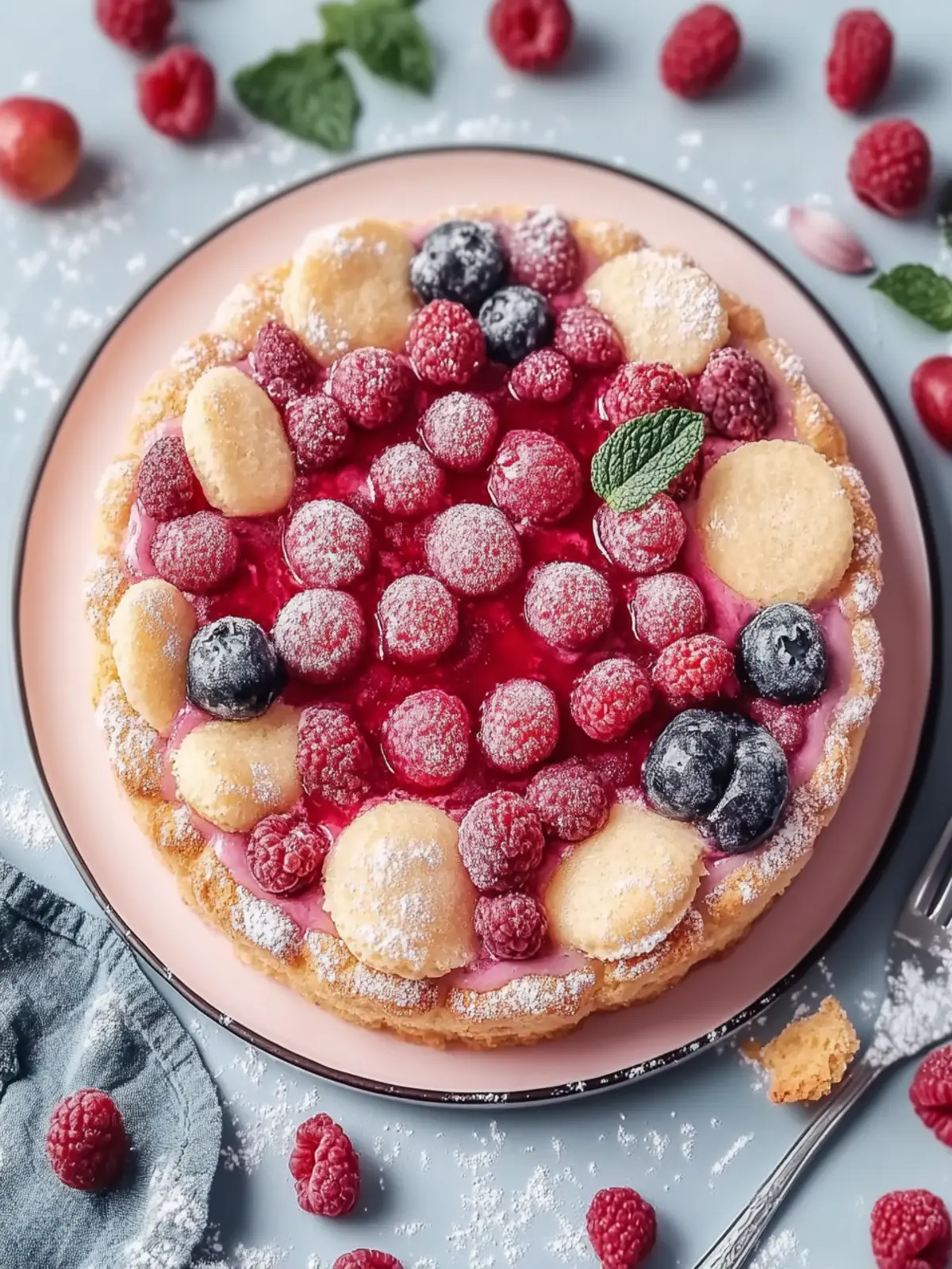 Pflaumenkuchen mit Pudding