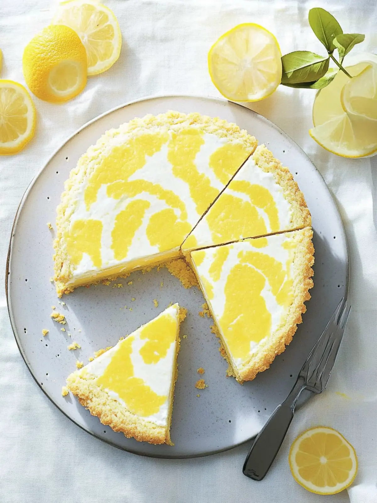 Zitronen-Schmand-Blechkuchen