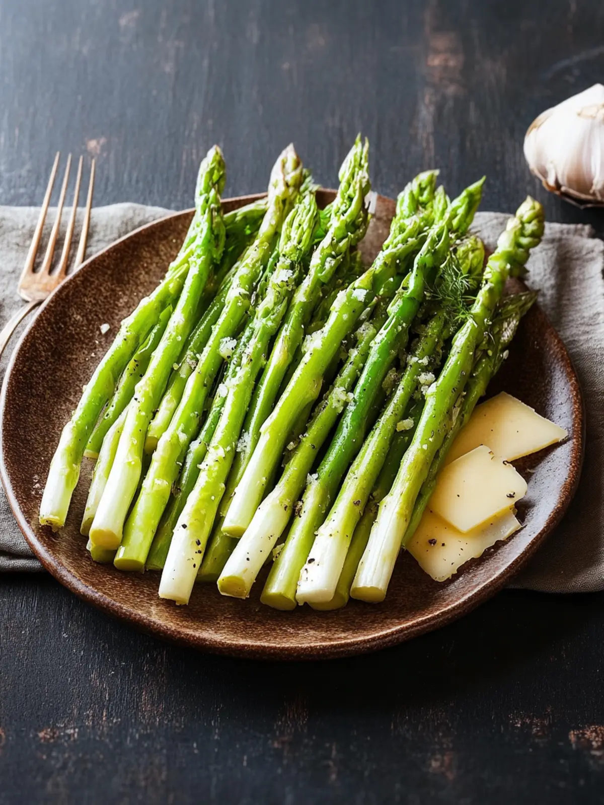 Fried grüner Spargel mit Manchego