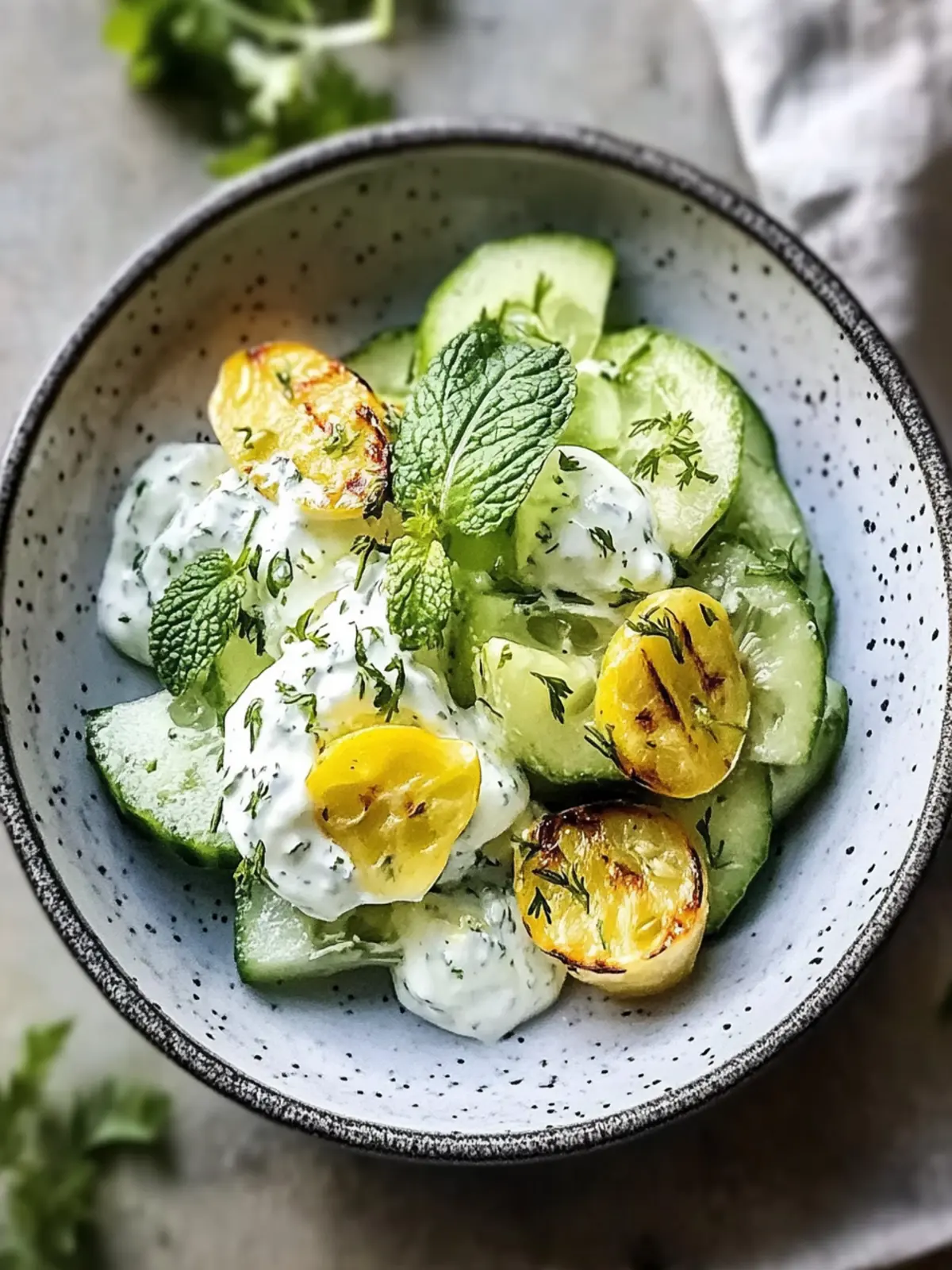 Erfrischender Kohlsalat mit Joghurt