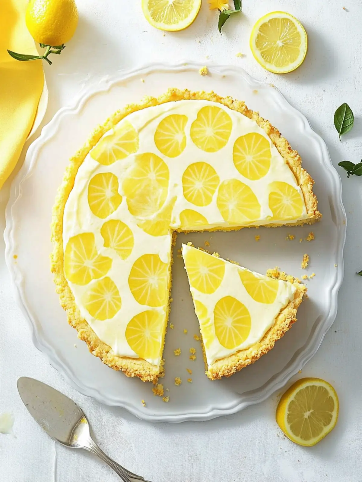 Zitronen-Schmand-Blechkuchen