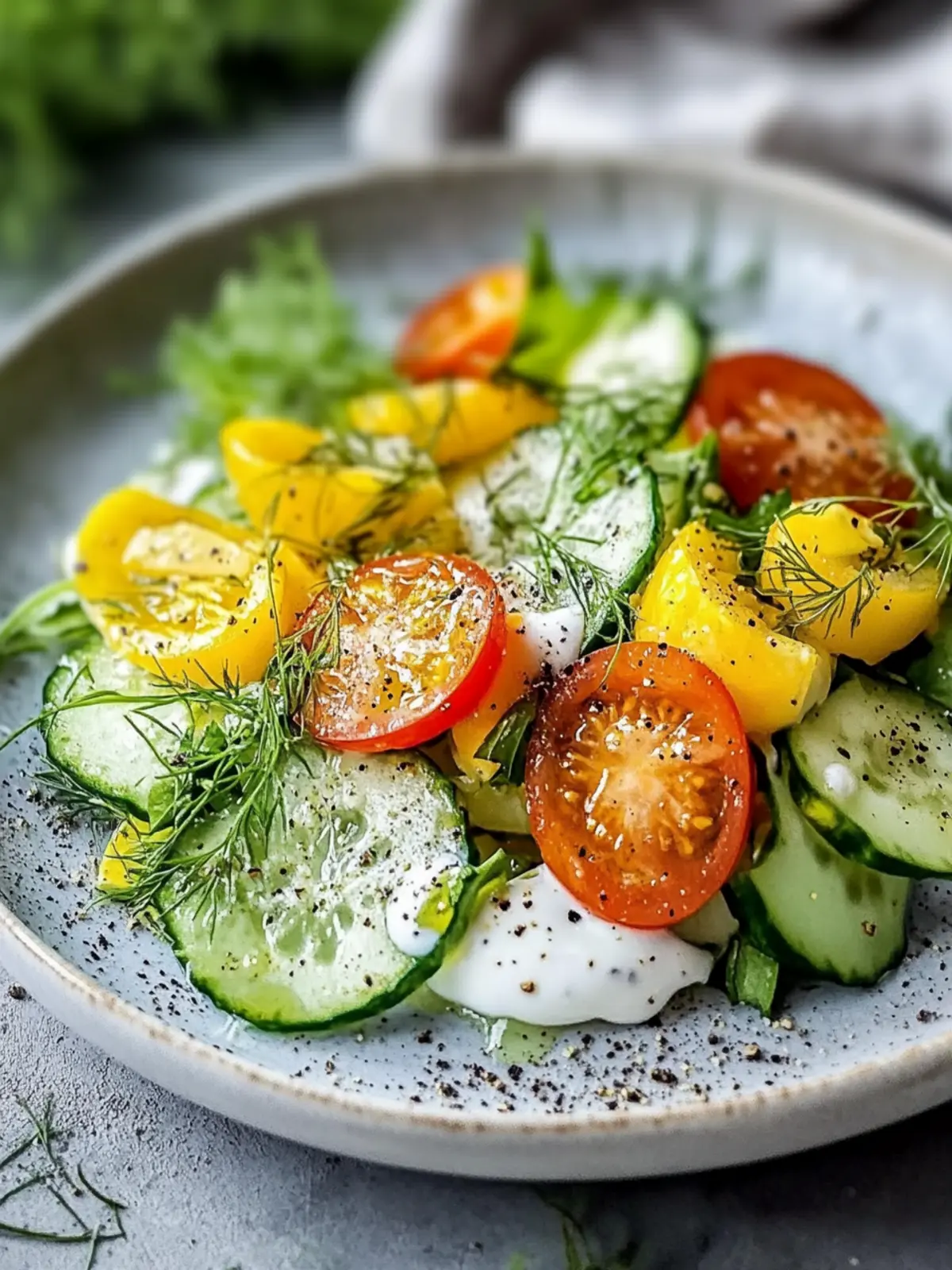Erfrischender Kohlsalat mit Joghurt