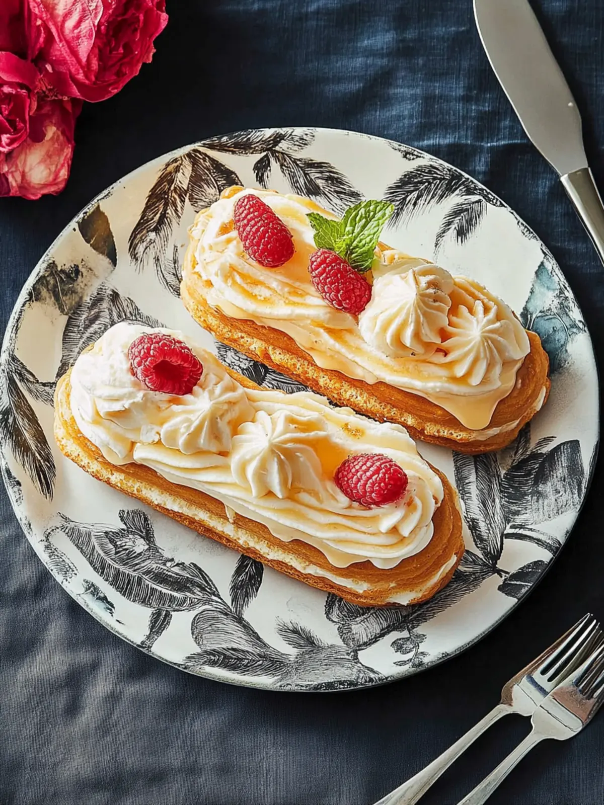 Passionsfrucht-Eclairs