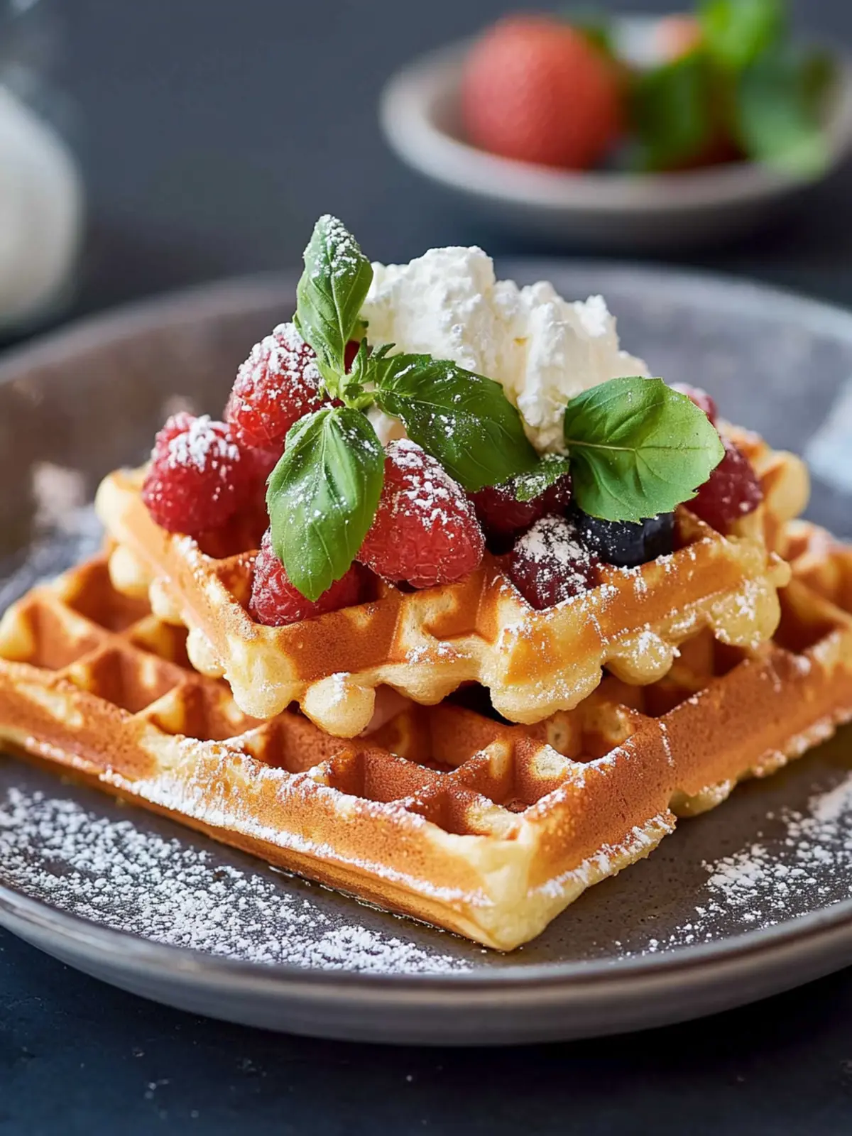 Herzhafte Waffeln