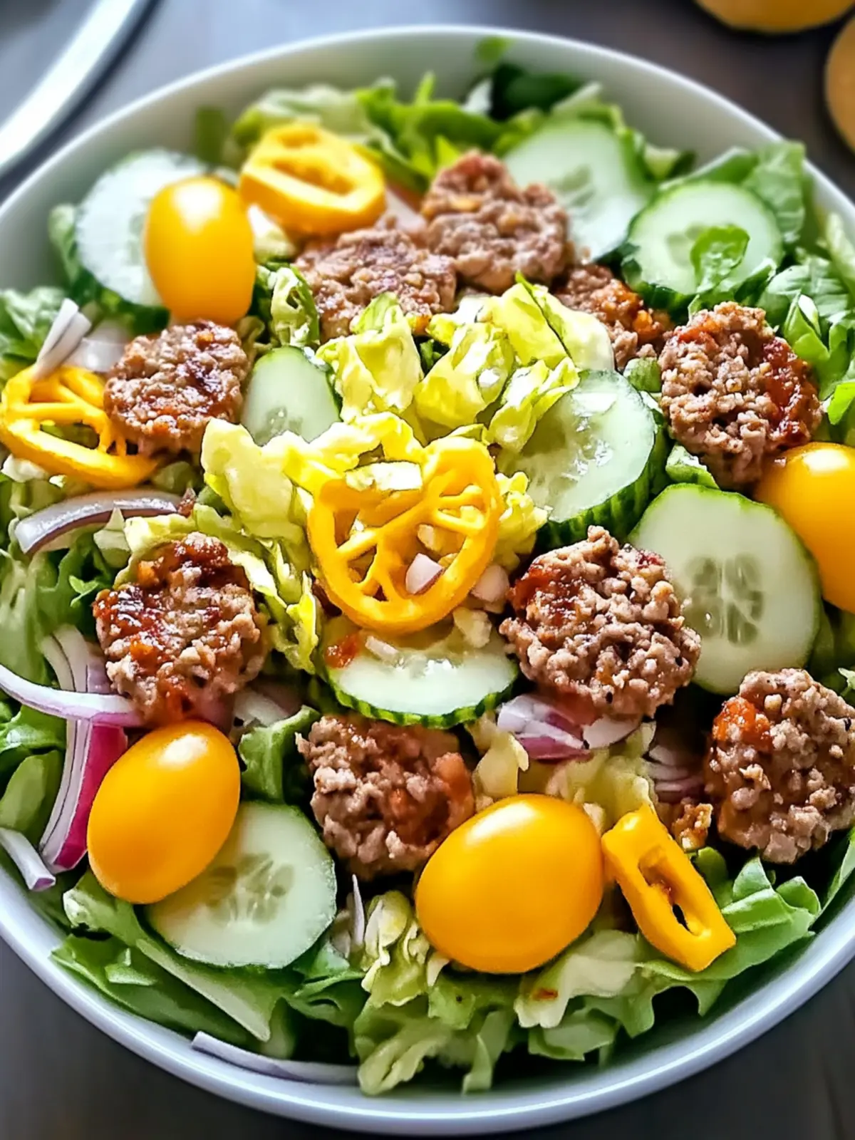 Keto Big Mac Salat