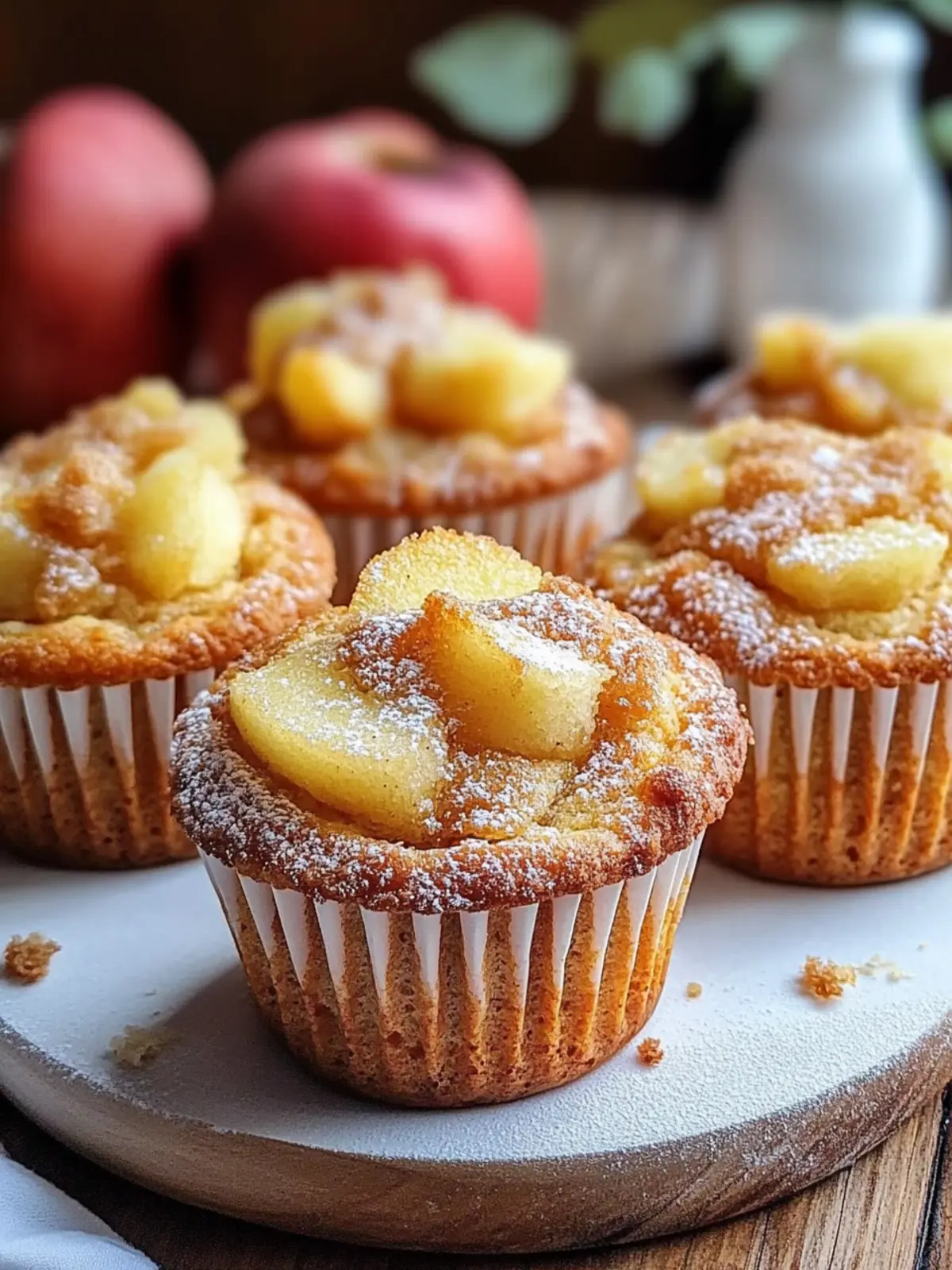 Apfel-Zimt-Sauerteig-Muffins