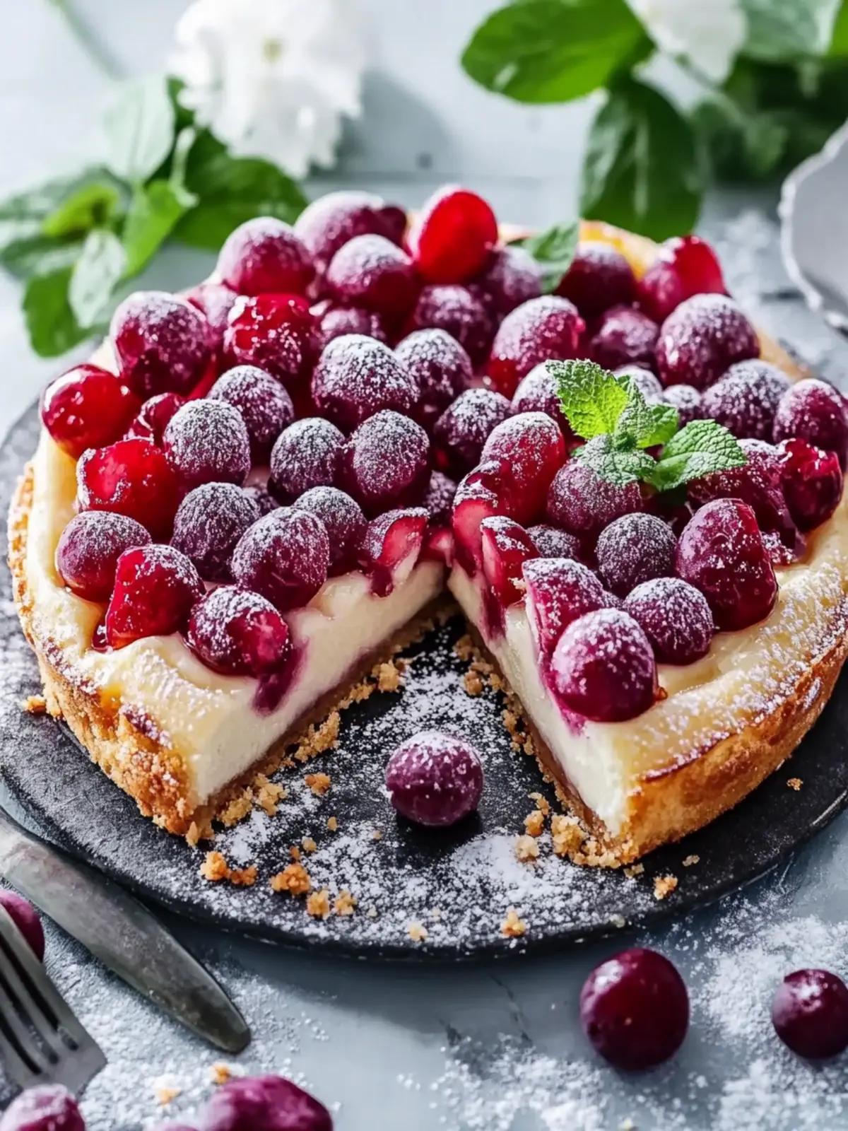 Delicious plum cake from the tray