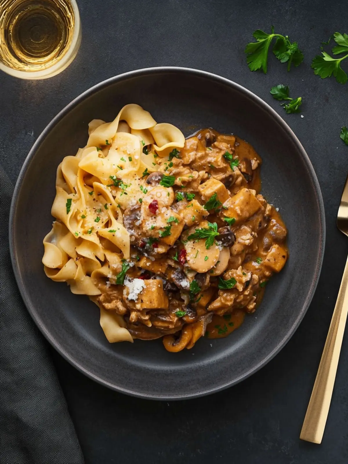 Veganes Stroganoff