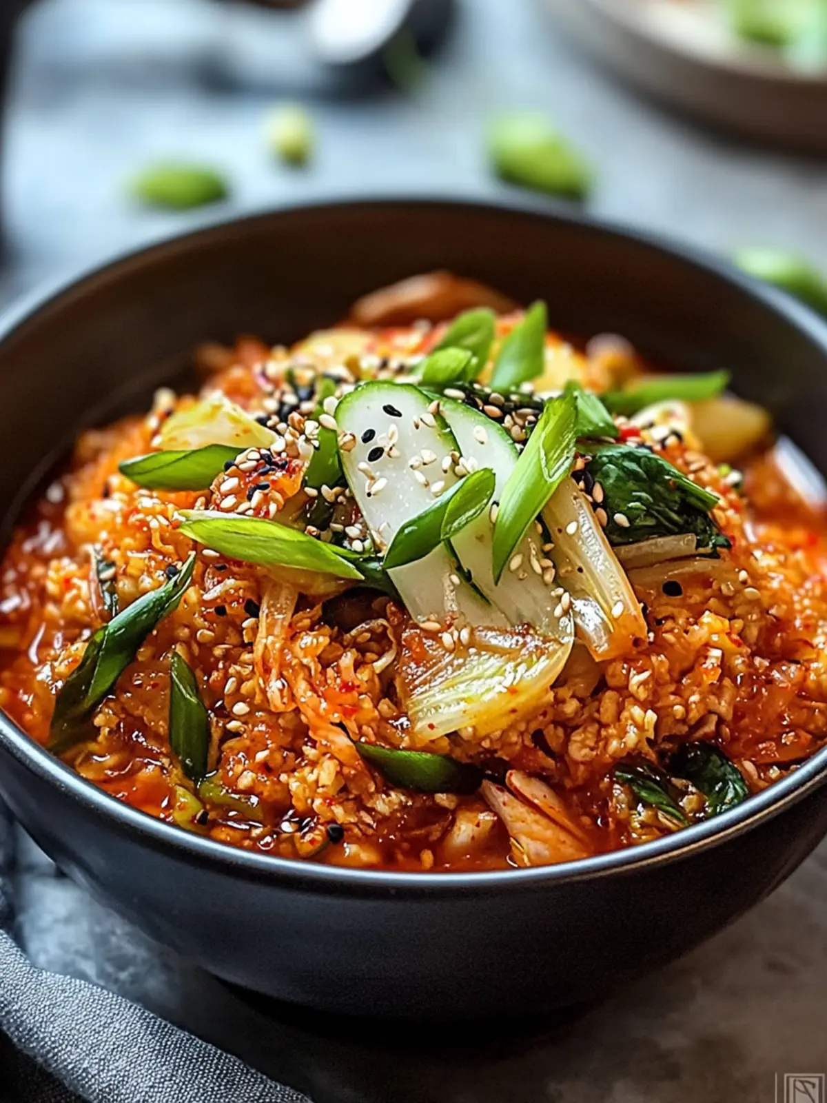 Kimchi gebratener Reis