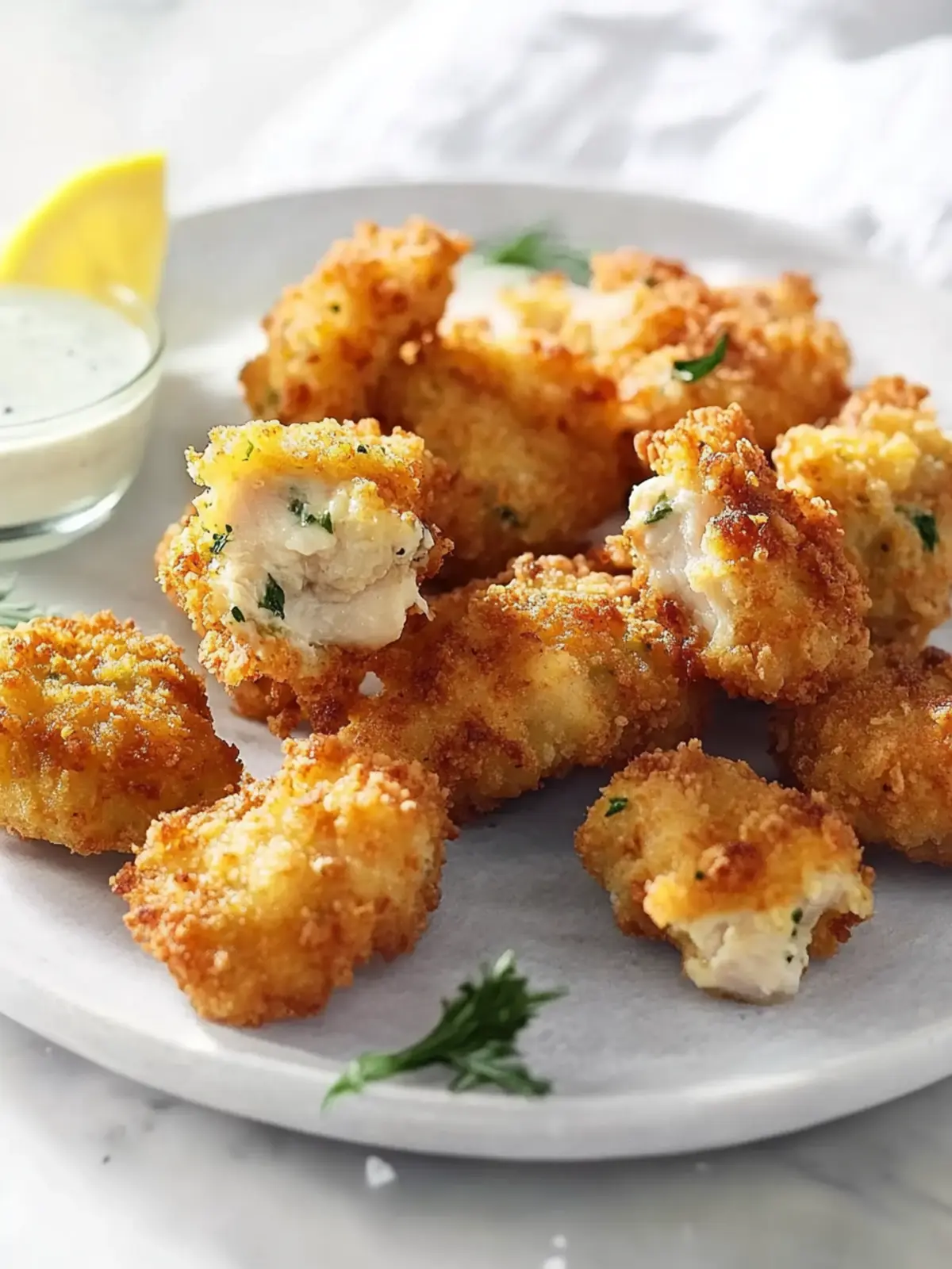 Knusprige Hähnchen Nuggets