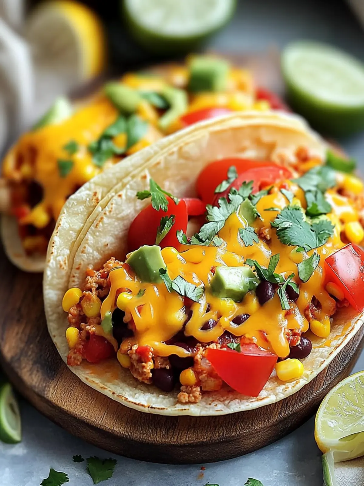 Paprika gefüllt mit Cheesy Taco