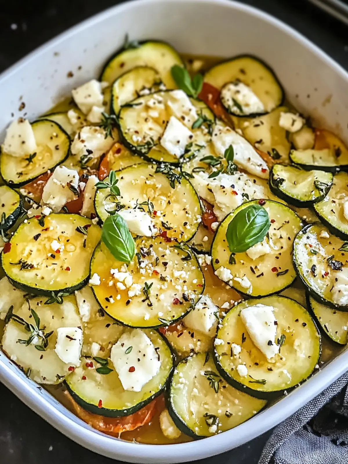 Mediterranes Hähnchen Zucchini Auflauf