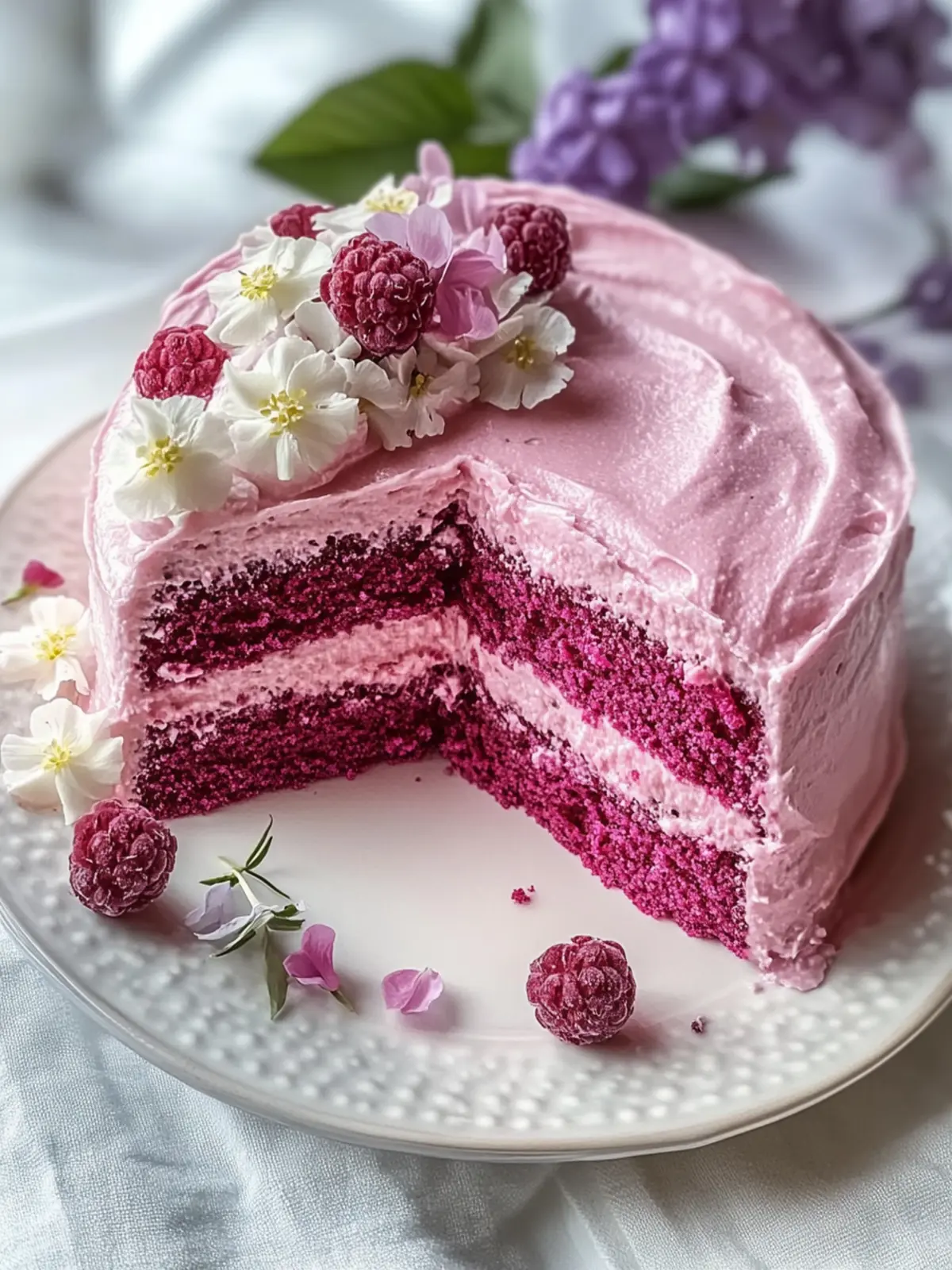 Muttertags Pink Samt Kuchen