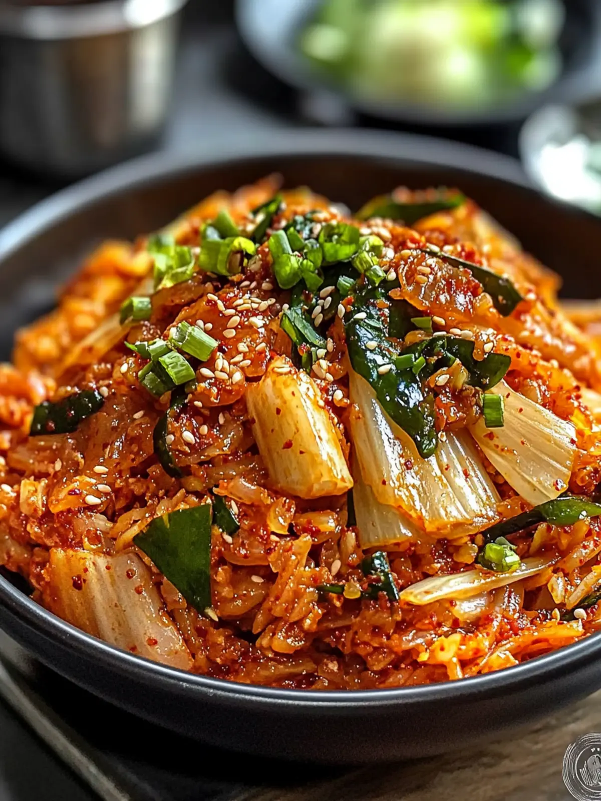 Kimchi gebratener Reis