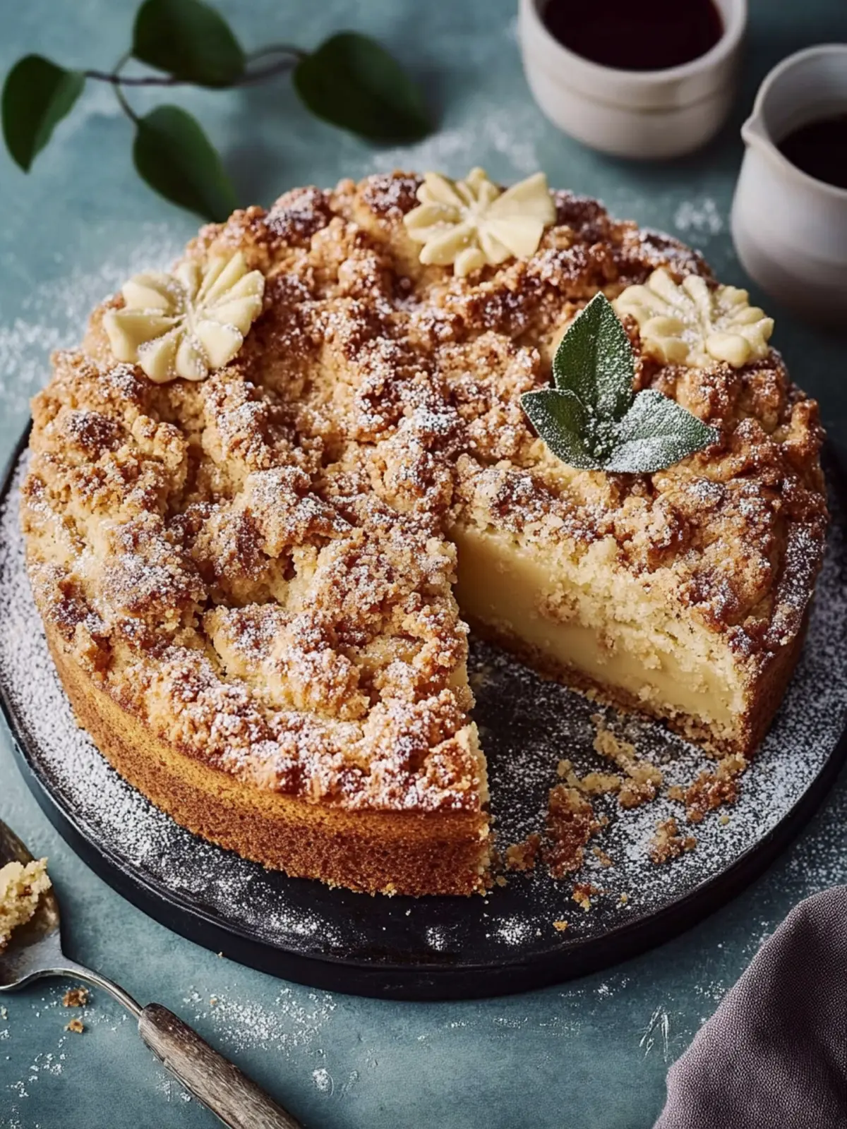 Pflaumenkuchen Streusel Zimt Butter