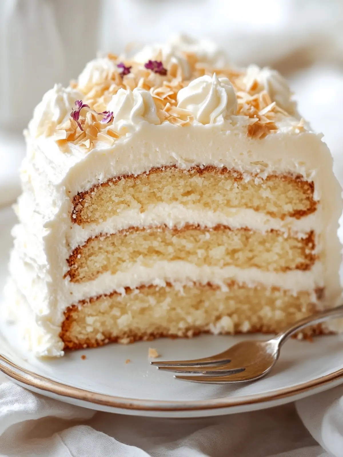 Weißer deutscher Schokoladenkuchen