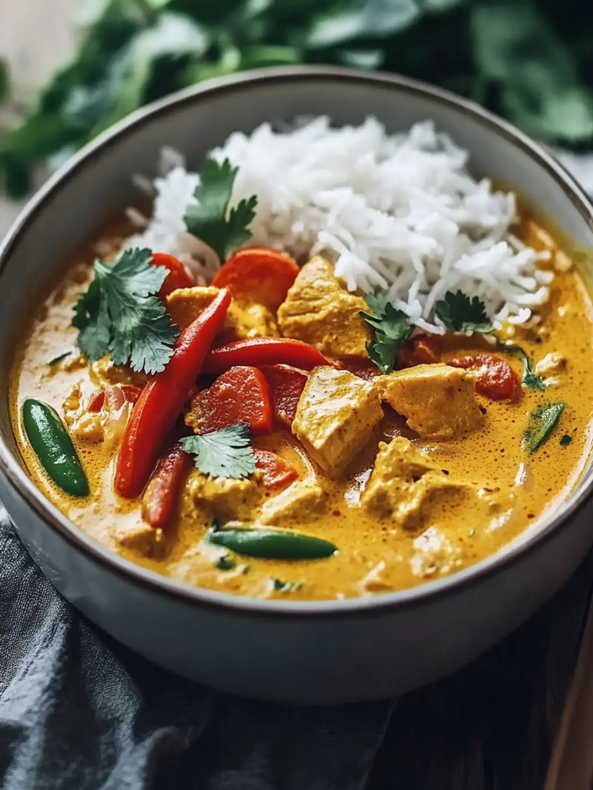 Kokosnuss-Hühnchen-Curry