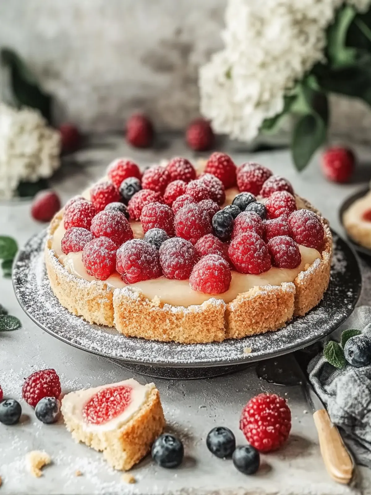 Pflaumenkuchen mit Pudding