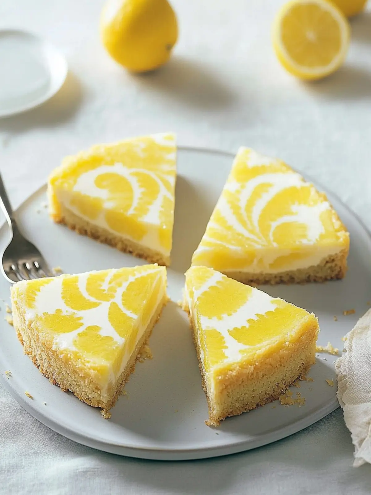Zitronen-Schmand-Blechkuchen