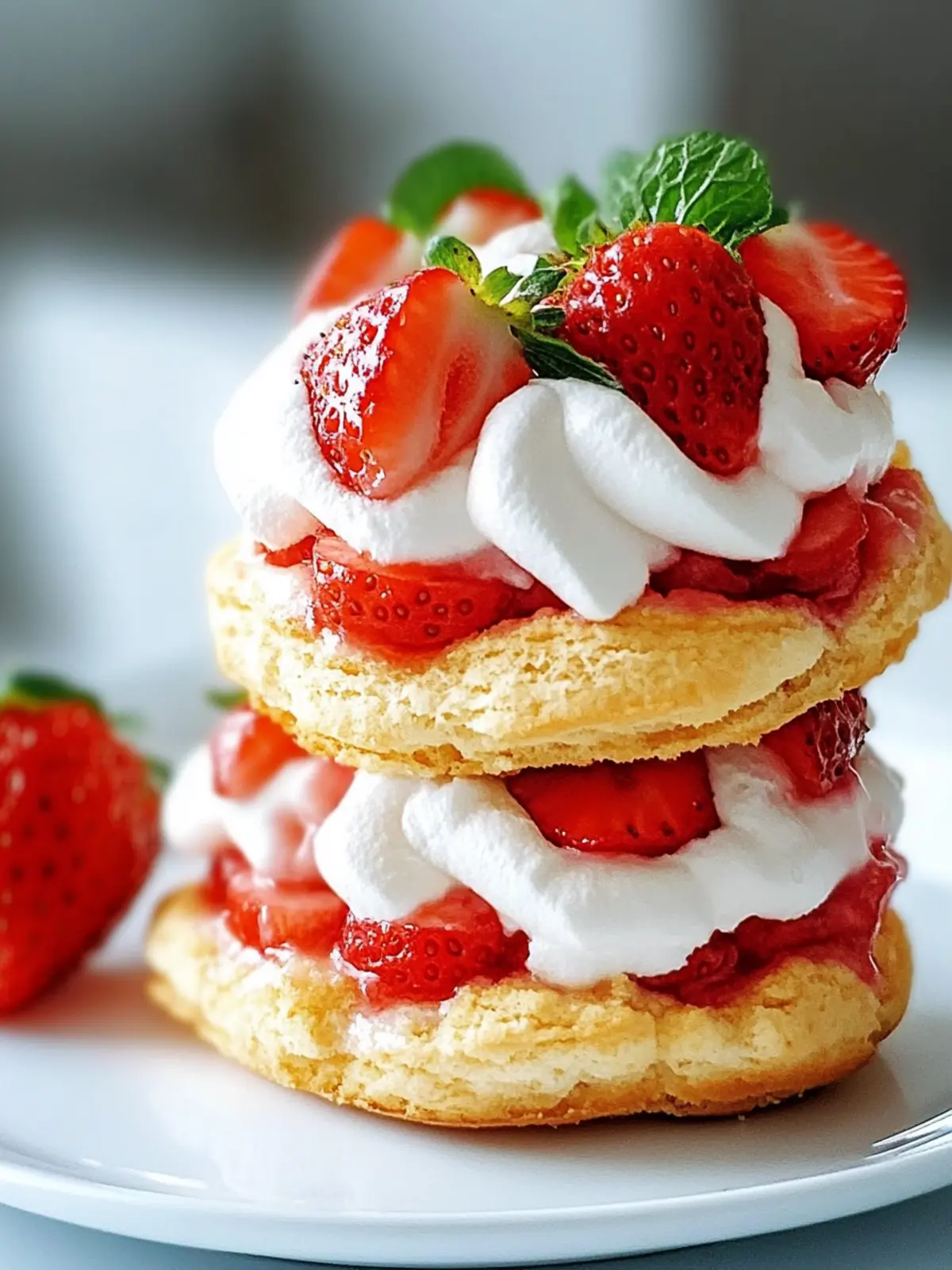 Erdbeer-Shortcake-Eis-Sandwiches