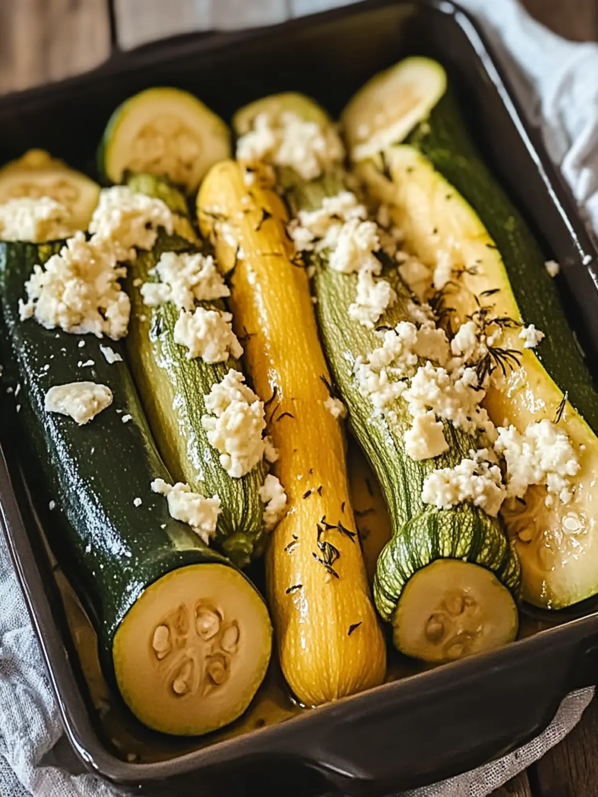 Mediterranes Hähnchen Zucchini Auflauf