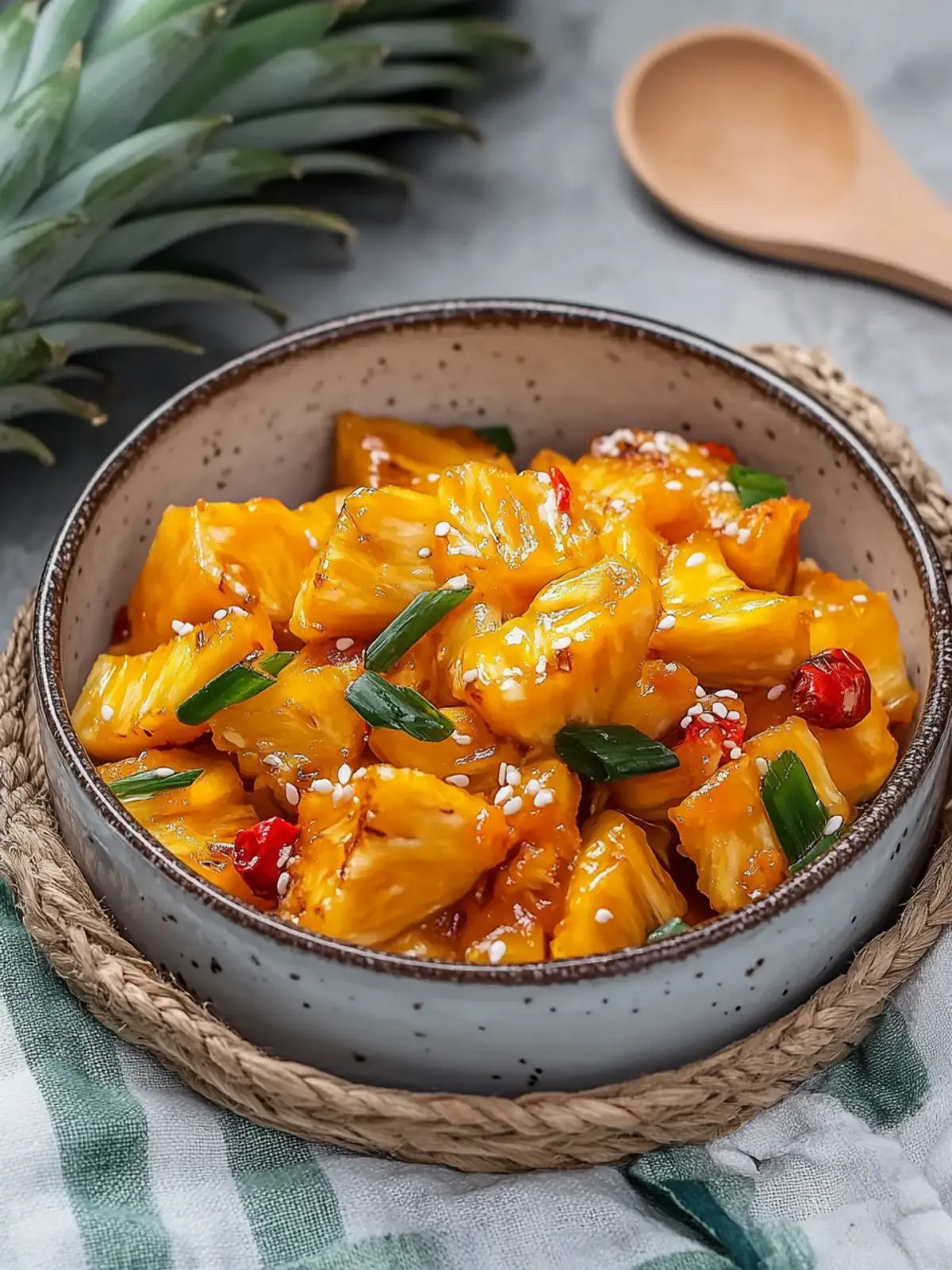 Asien-Gemüse süß-sauer mit Ananas