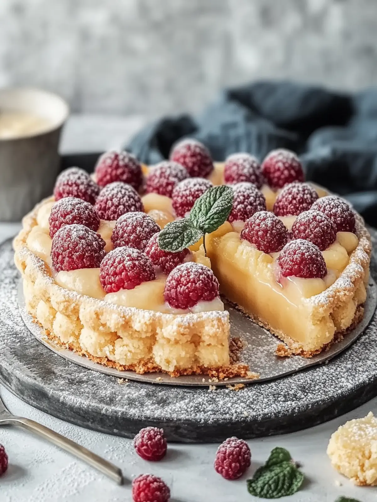 Pflaumenkuchen mit Pudding