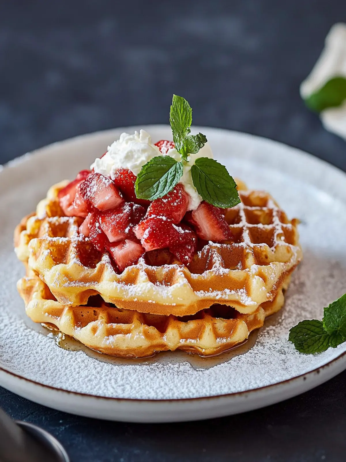 Herzhafte Waffeln