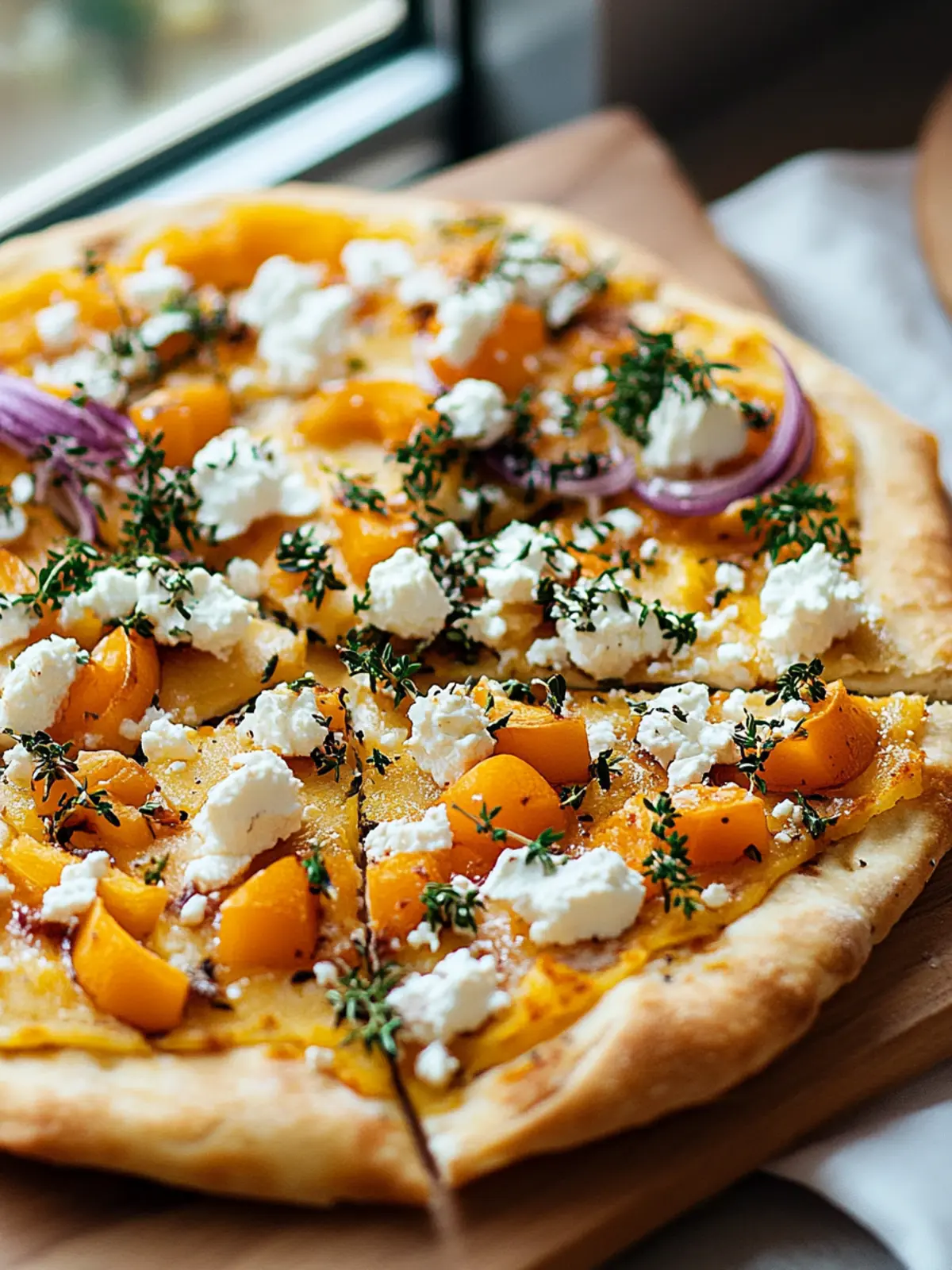 Kürbis-Feta Flammkuchen