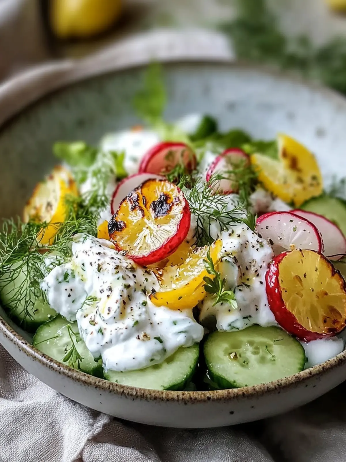 Erfrischender Kohlsalat mit Joghurt