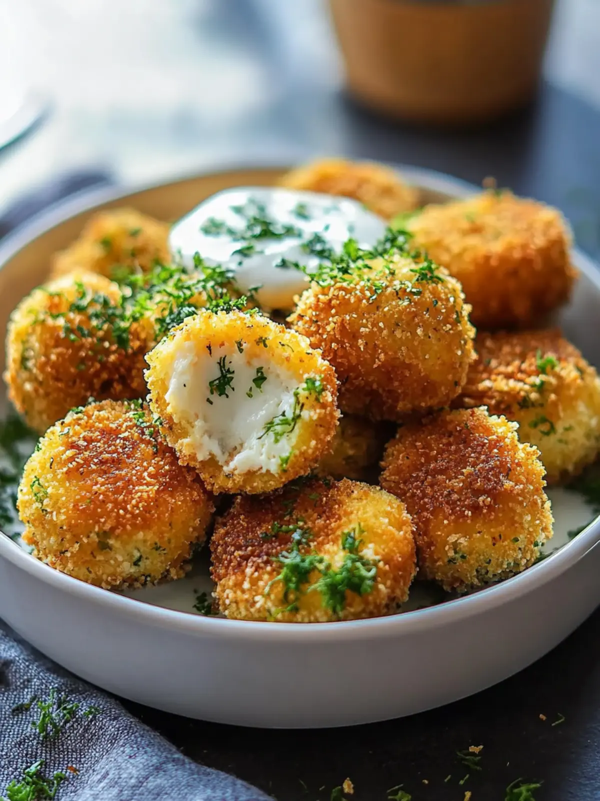 Knusprige Brokkoli Käse Nuggets