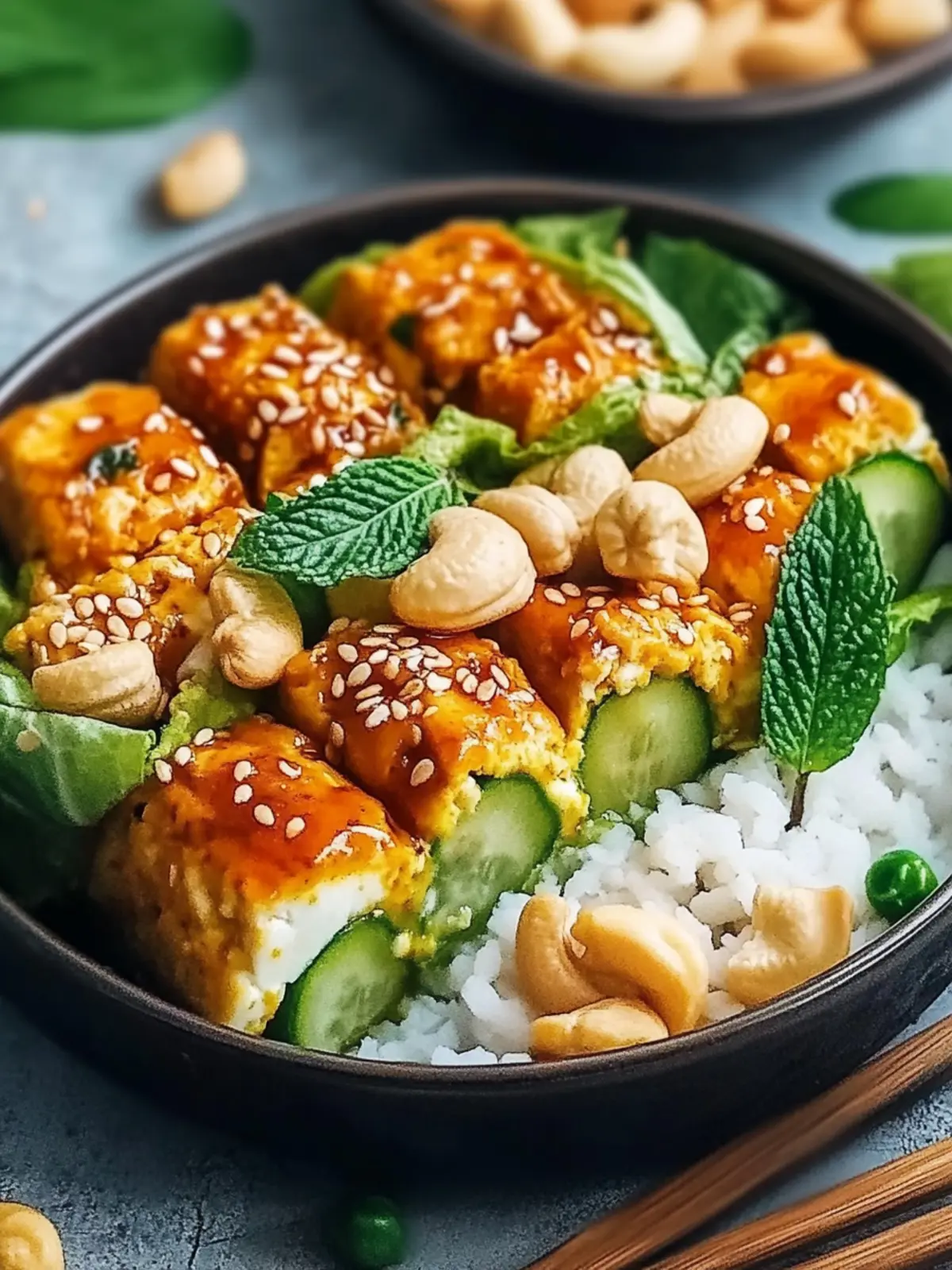 Vegane Kohlrouladen mit Tofu und Cashews