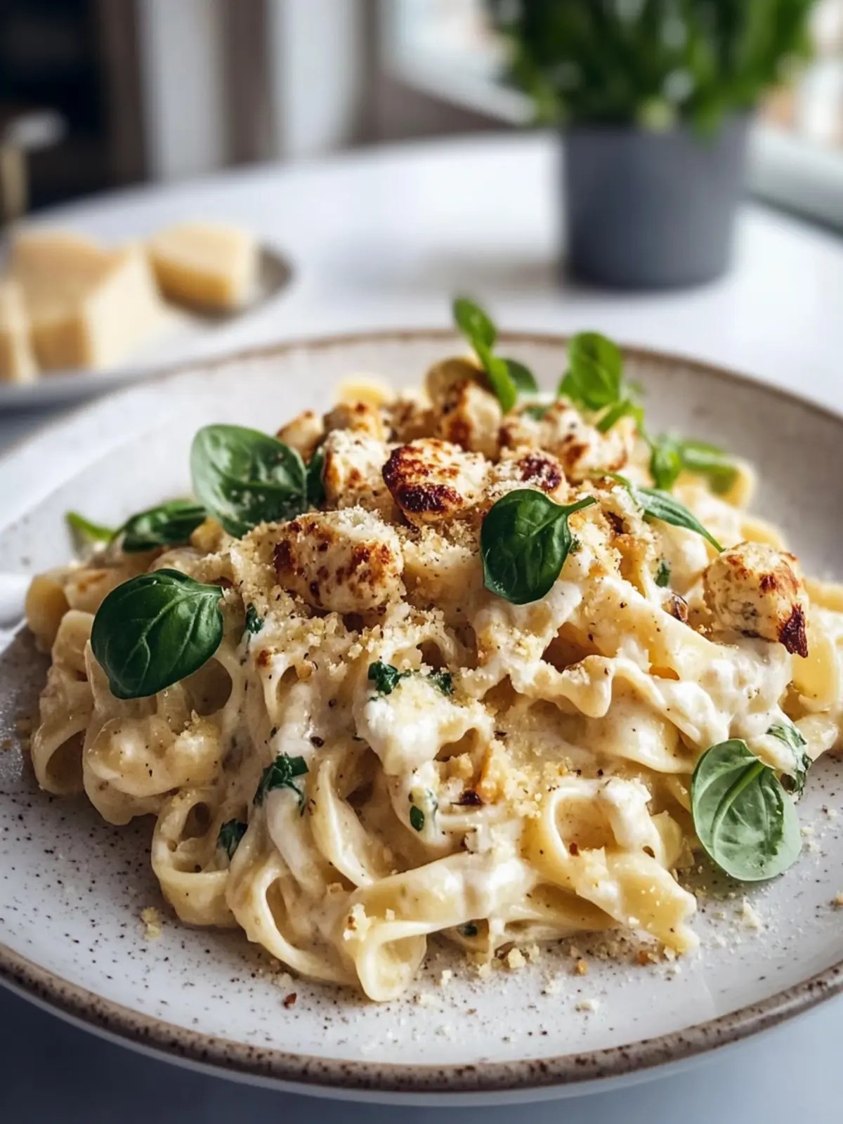 Protein Nudeln mit Hüttenkäse