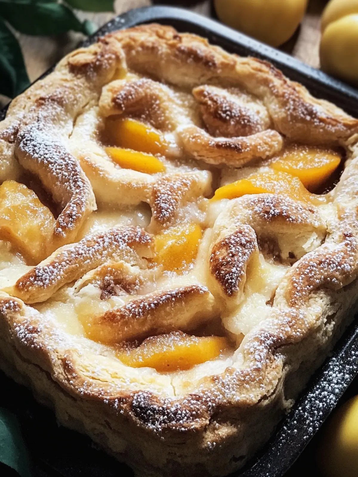 Pfirsich-Cobbler-Zimtschnecken