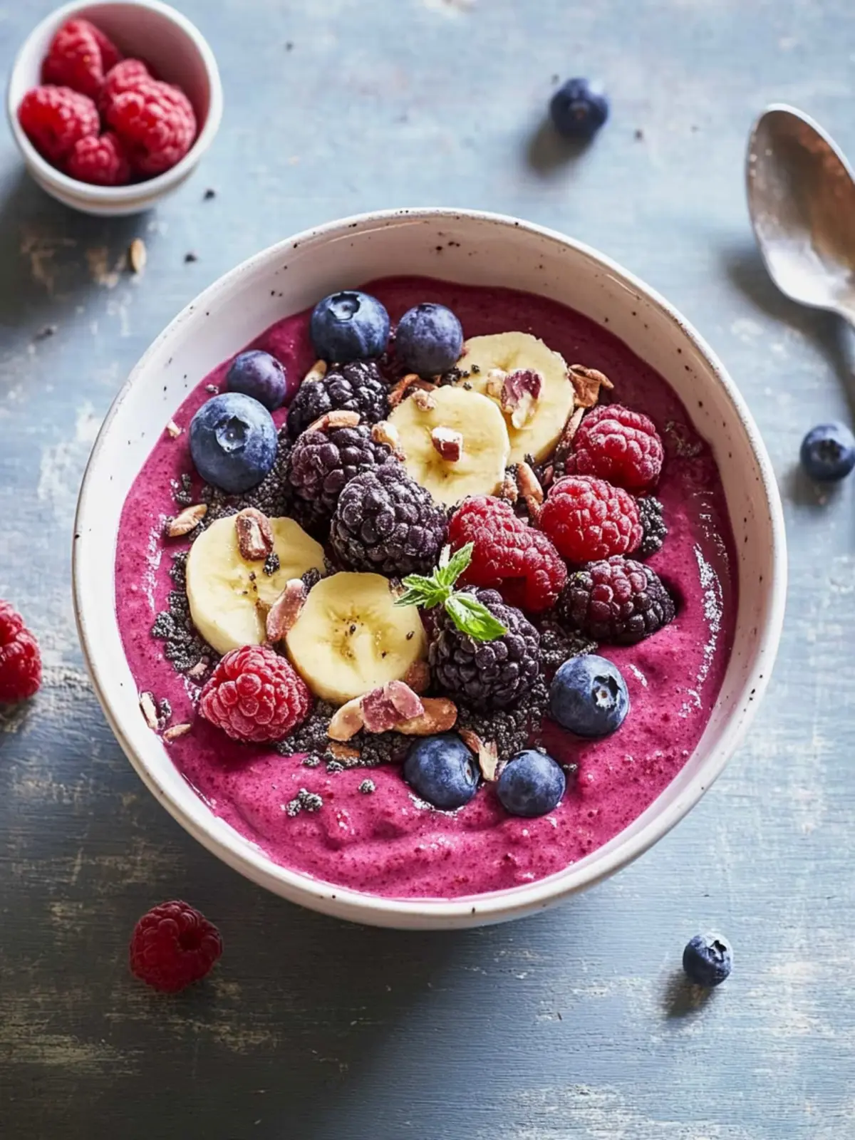 Beeren-Smoothie-Schüssel