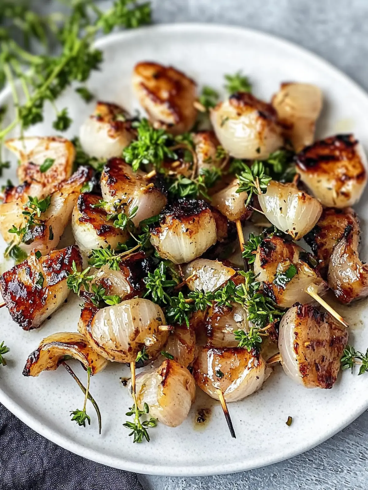 Gegrillte Rosenkohl mit Pfifferlingen