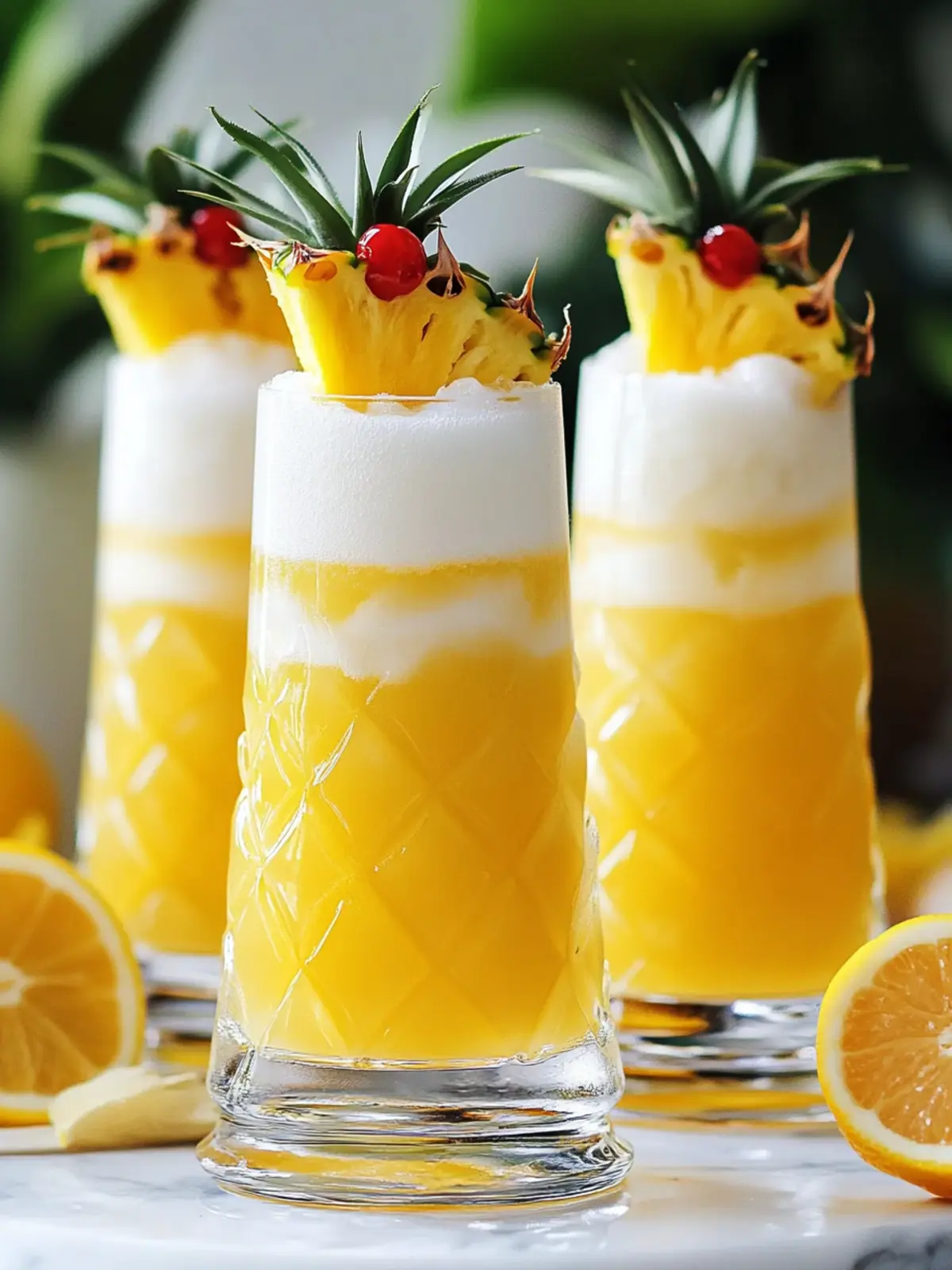 Ananas-Upside-Down-Kuchen-Getränk