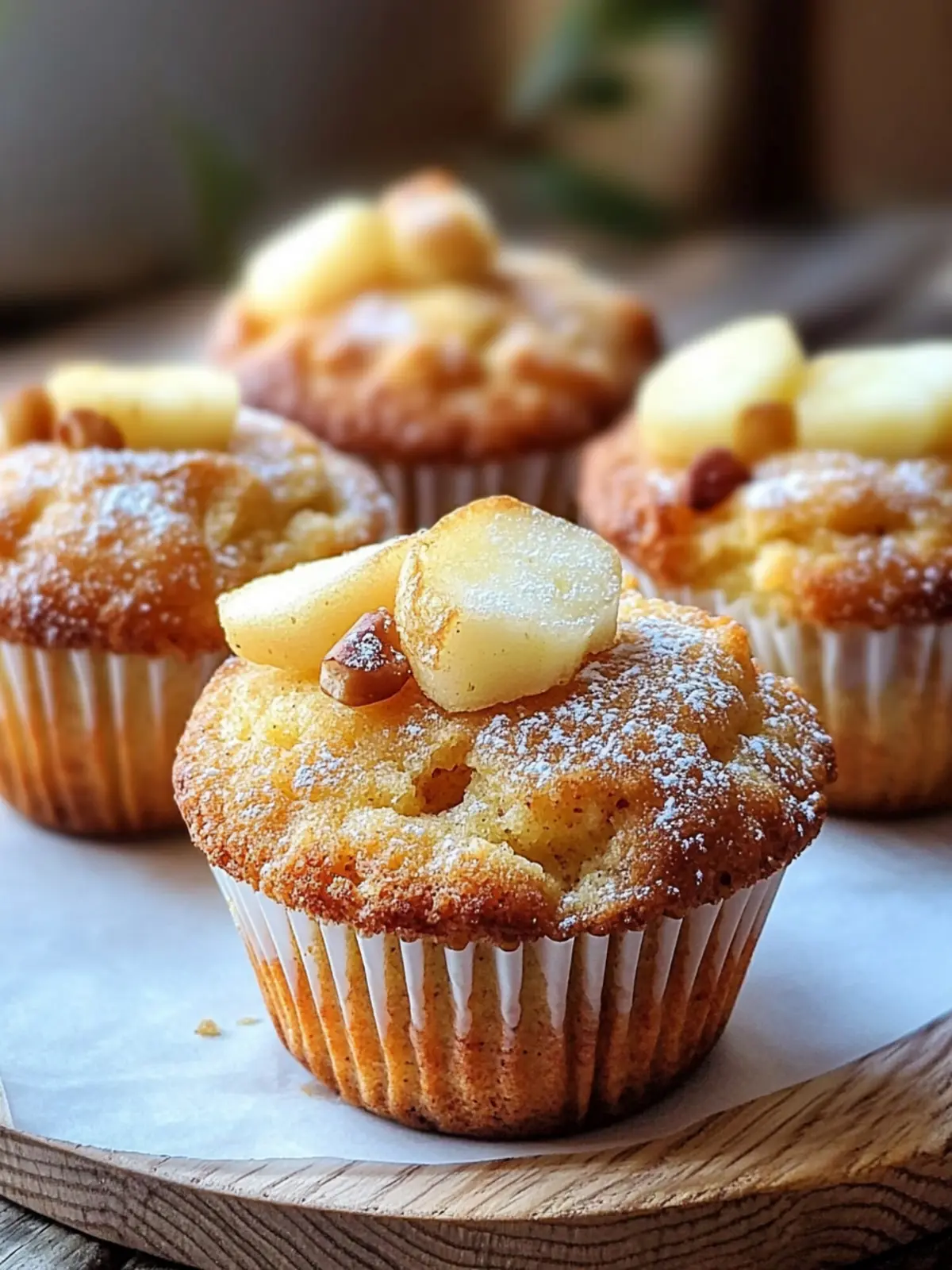 Apfel-Zimt-Sauerteig-Muffins