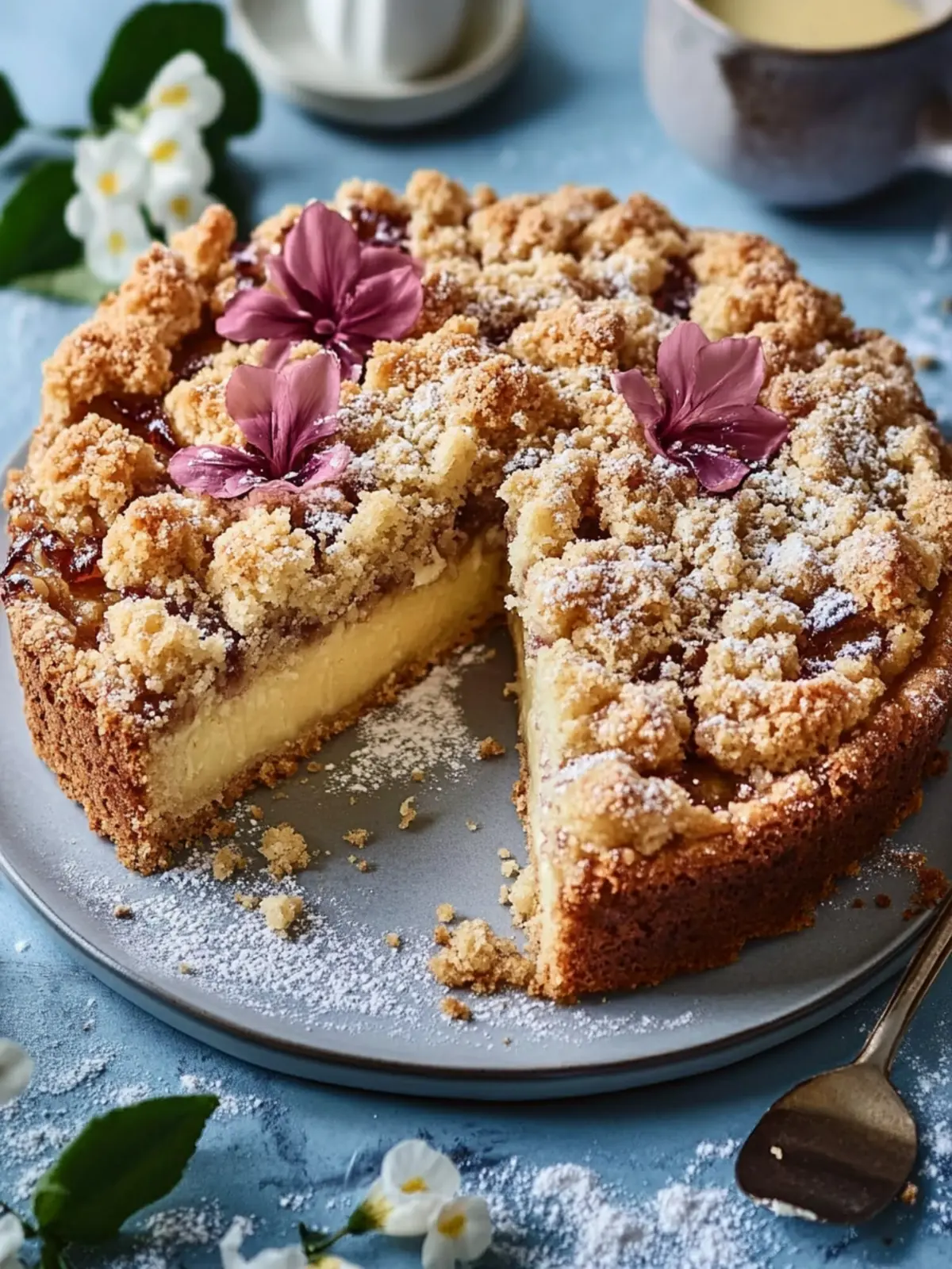 Pflaumenkuchen Streusel Zimt Butter