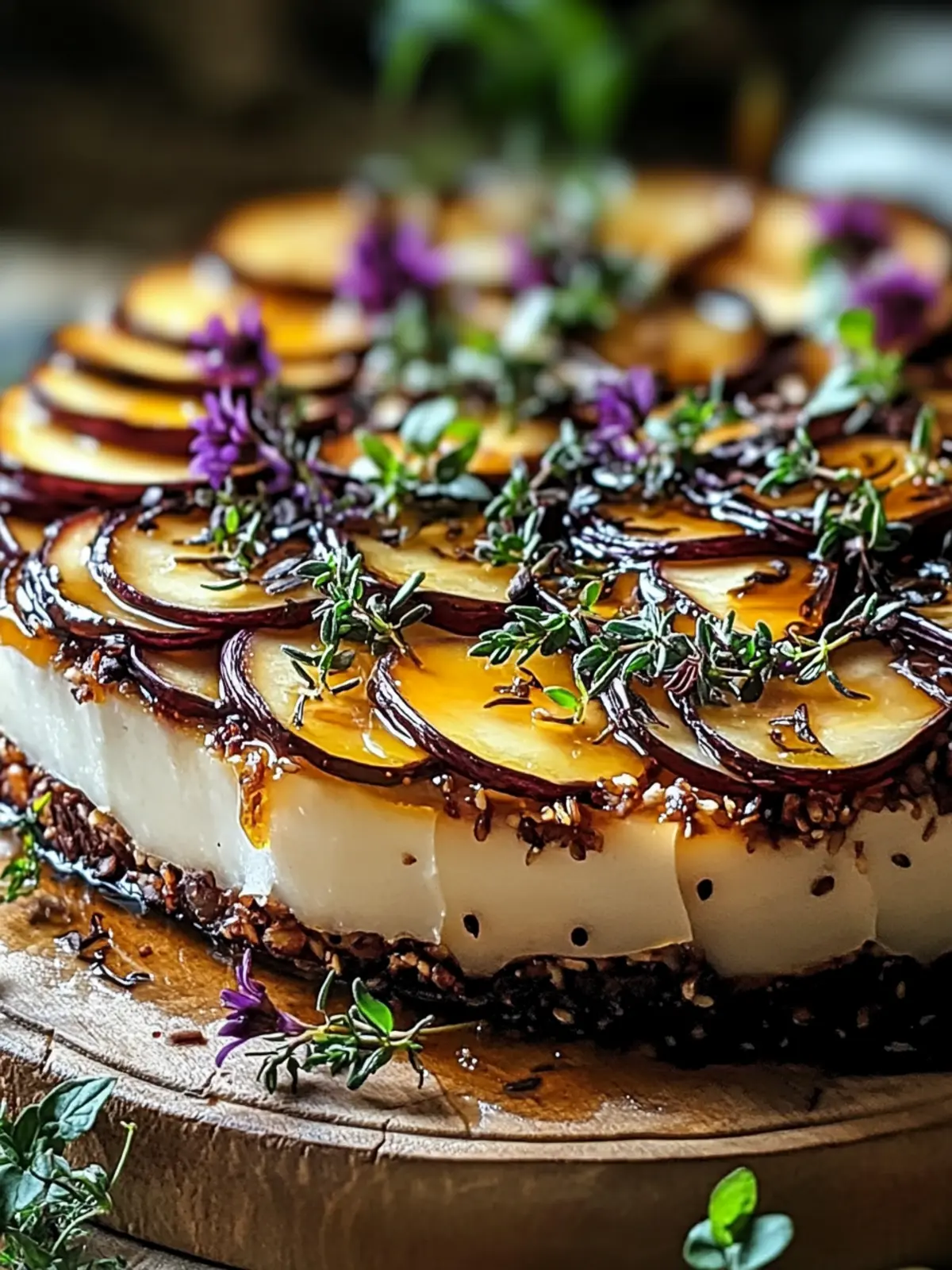 Crispy Balsamic-Thyme Potato Tart Delight